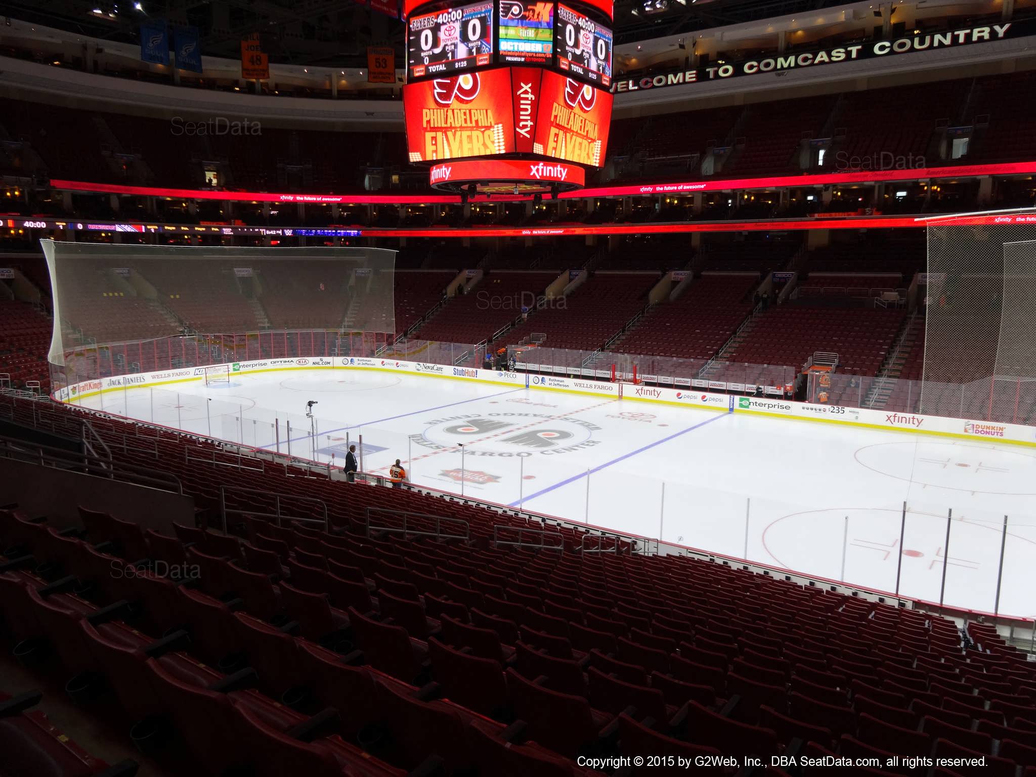 Seat View for Wells Fargo Center Club 15