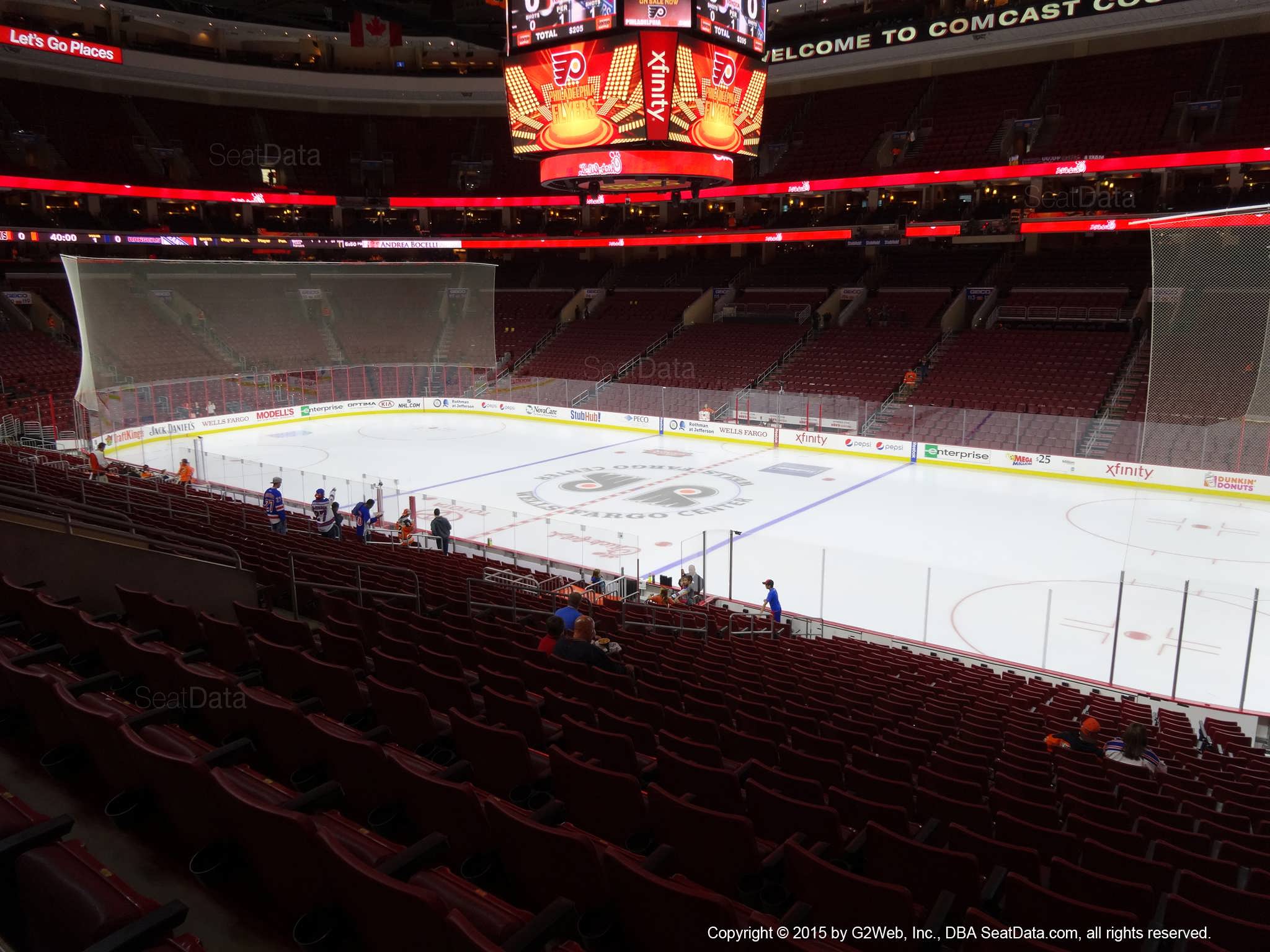 Wells Fargo Center Club Box 3 Philadelphia Flyers