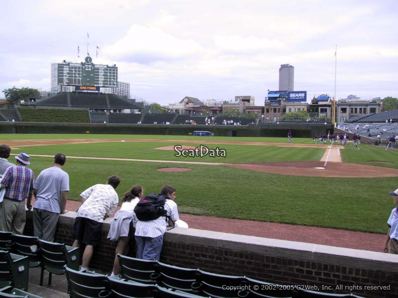 Club Box Infield Wrigley Field Baseball Seating