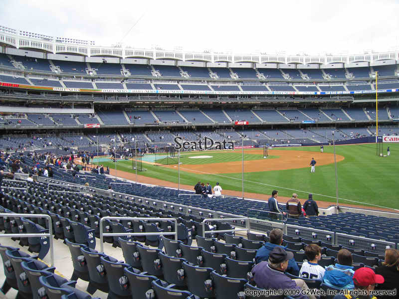 View from Section 111 at Yankee Stadium