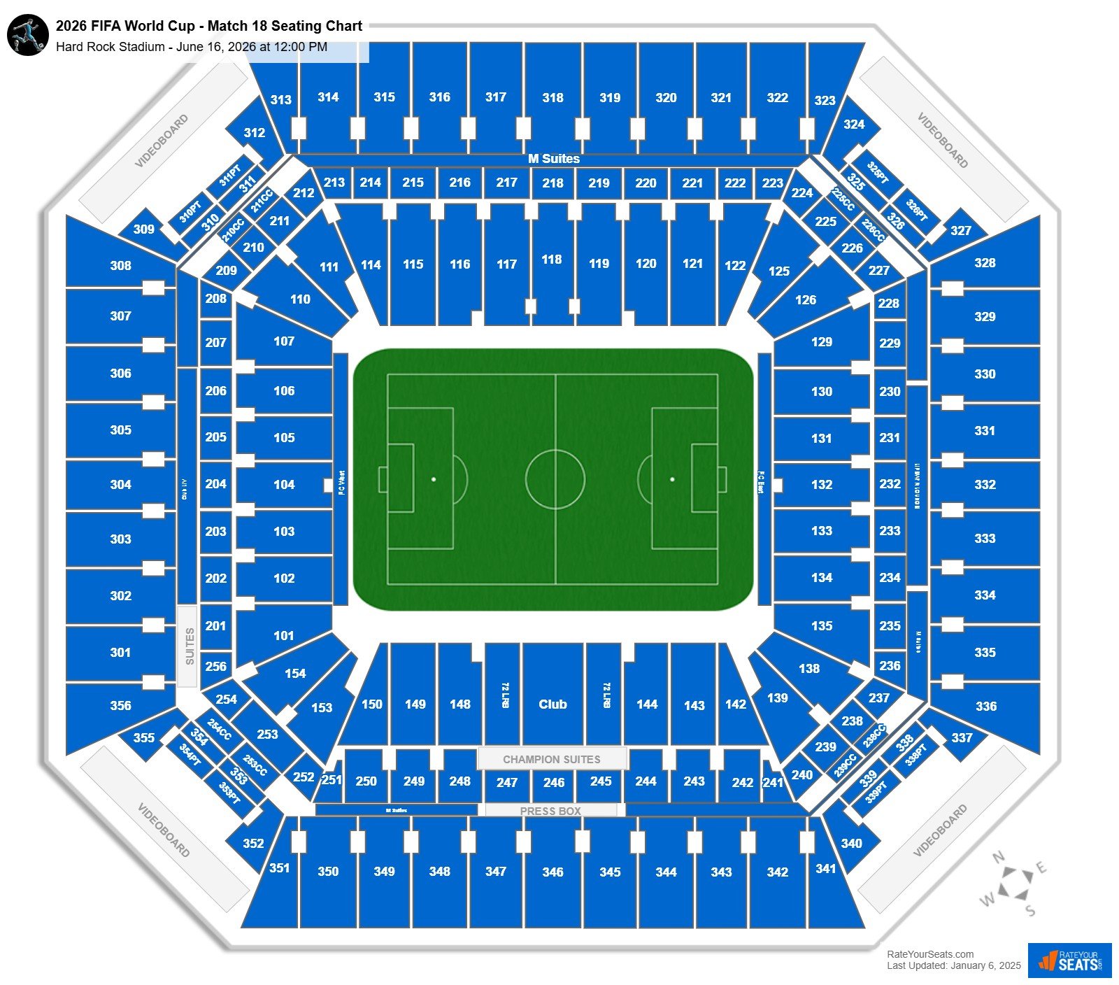 2026 FIFA World Cup - Match 18 seating chart Hard Rock Stadium