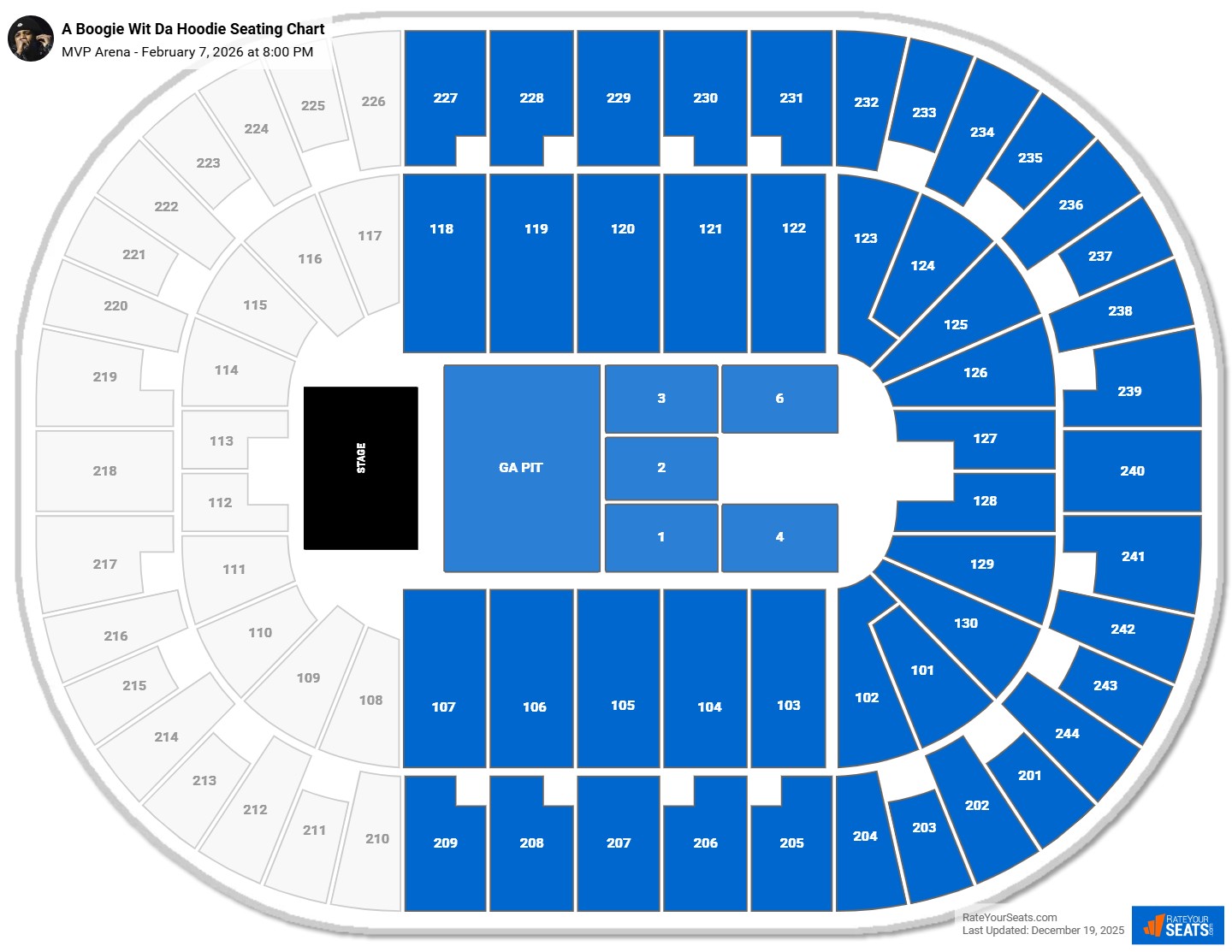 A Boogie Wit Da Hoodie seating chart MVP Arena
