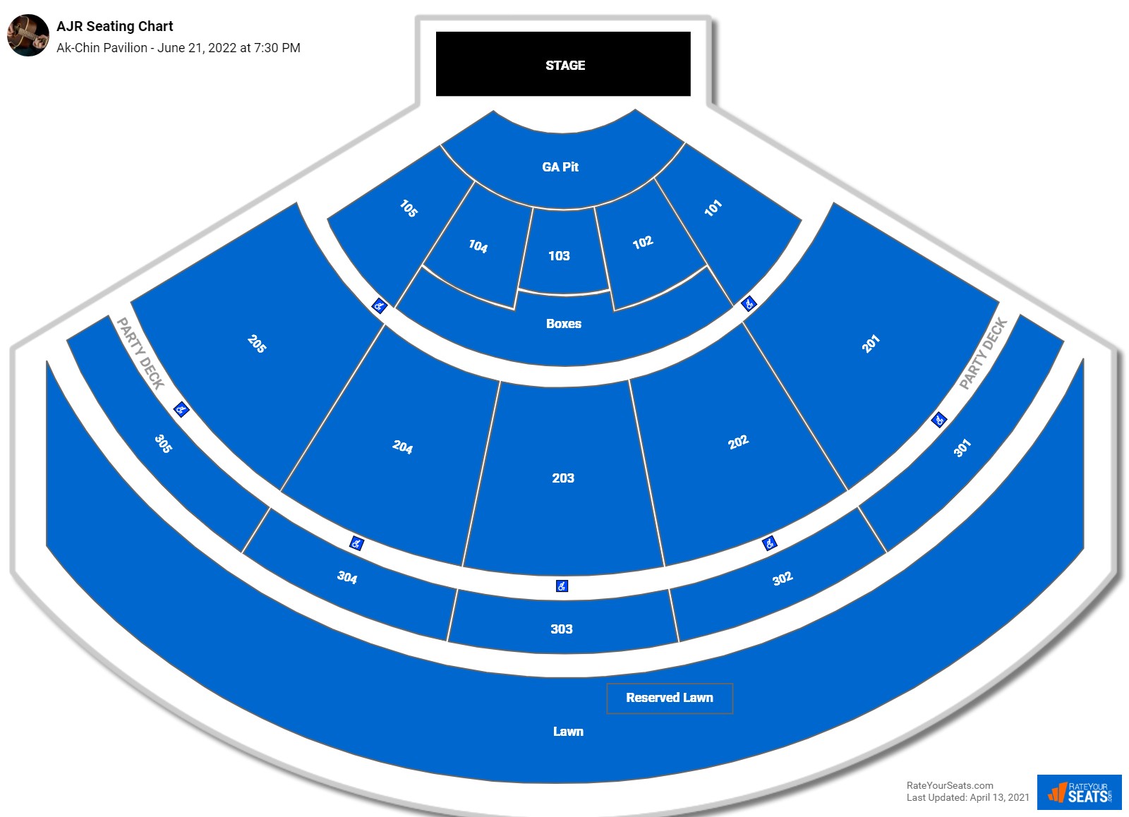 AkChin Pavilion Seating Chart