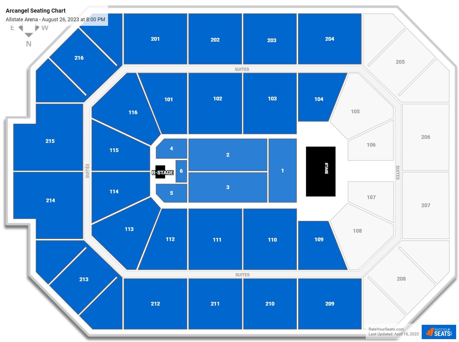 Allstate Arena Concert Seating Chart