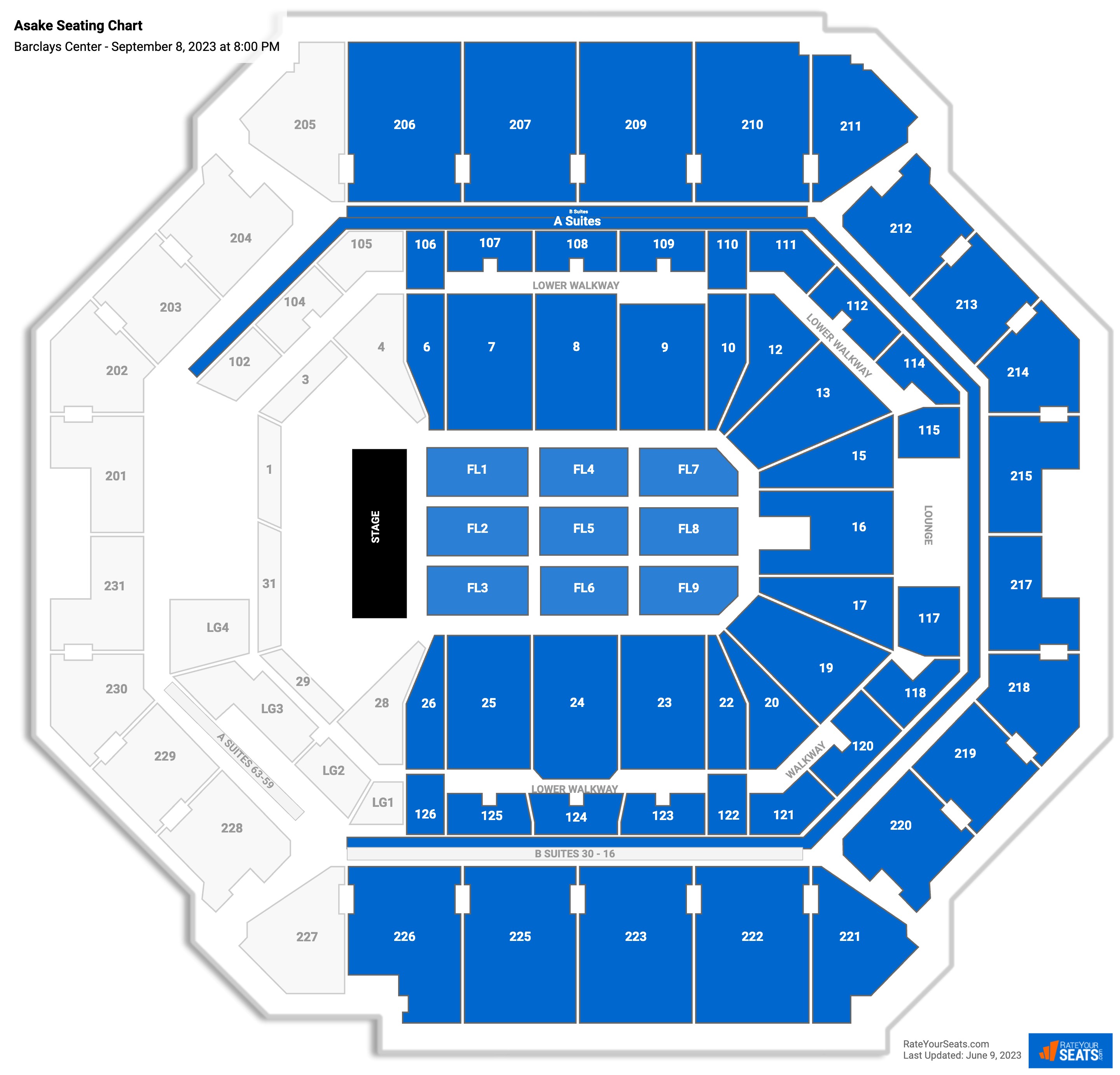 Barclays Center Concert Seating Chart