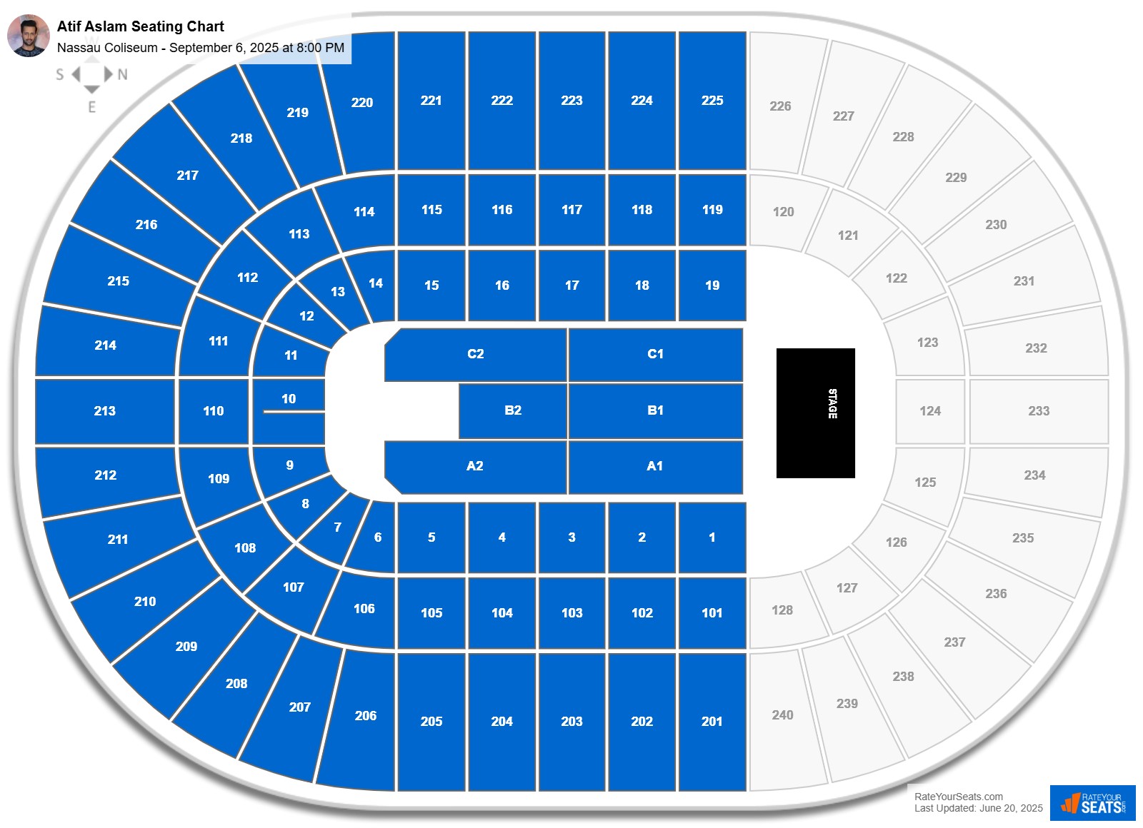 Atif Aslam seating chart Nassau Coliseum