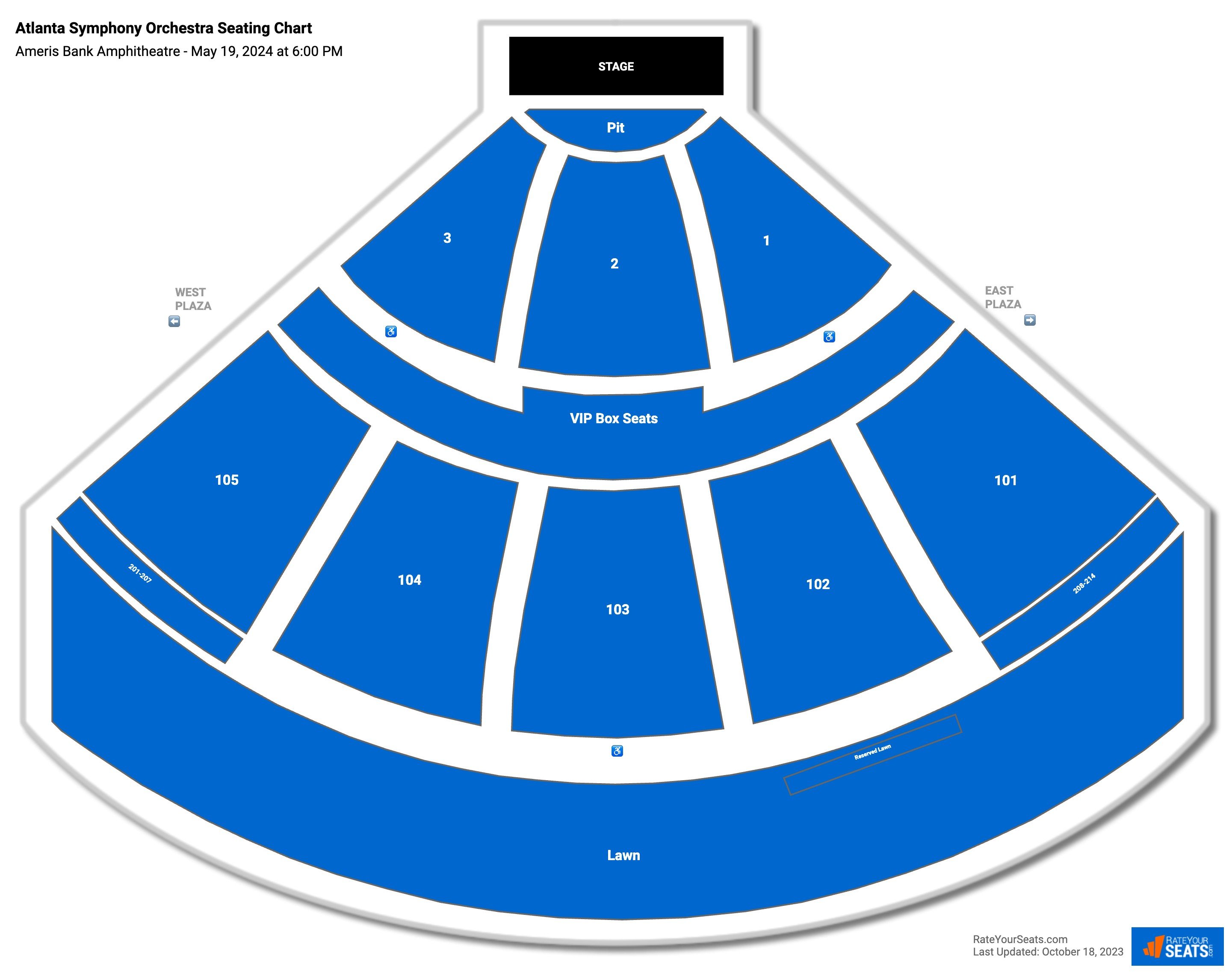 Ameris Bank Amphitheatre Seating Chart Rateyourseats Com