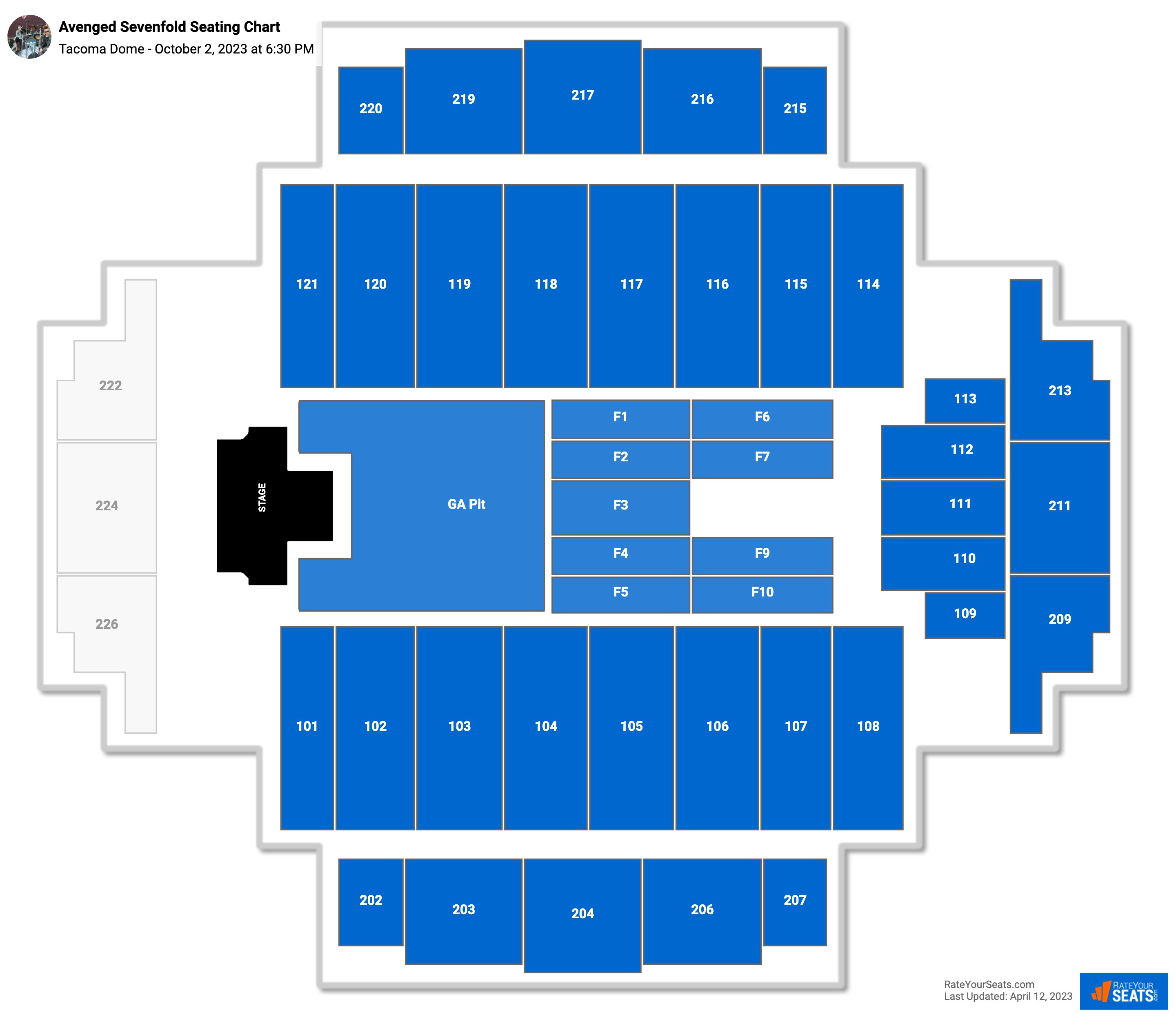 Dome Seating Chart