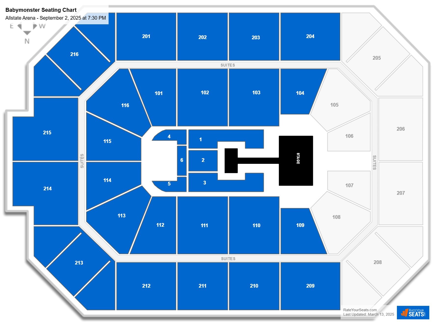 Babymonster seating chart Allstate Arena
