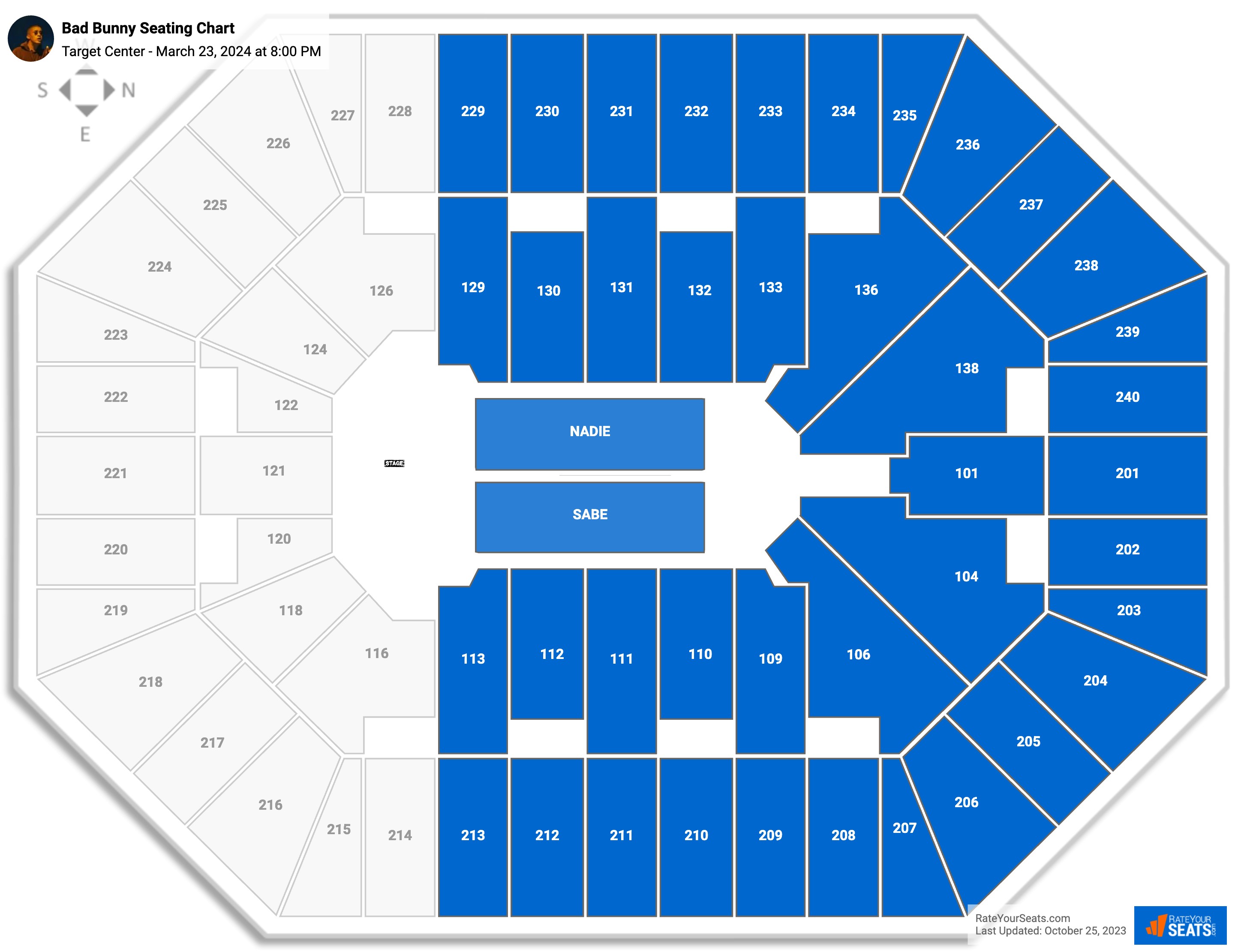 Target Center Concert Seating Chart