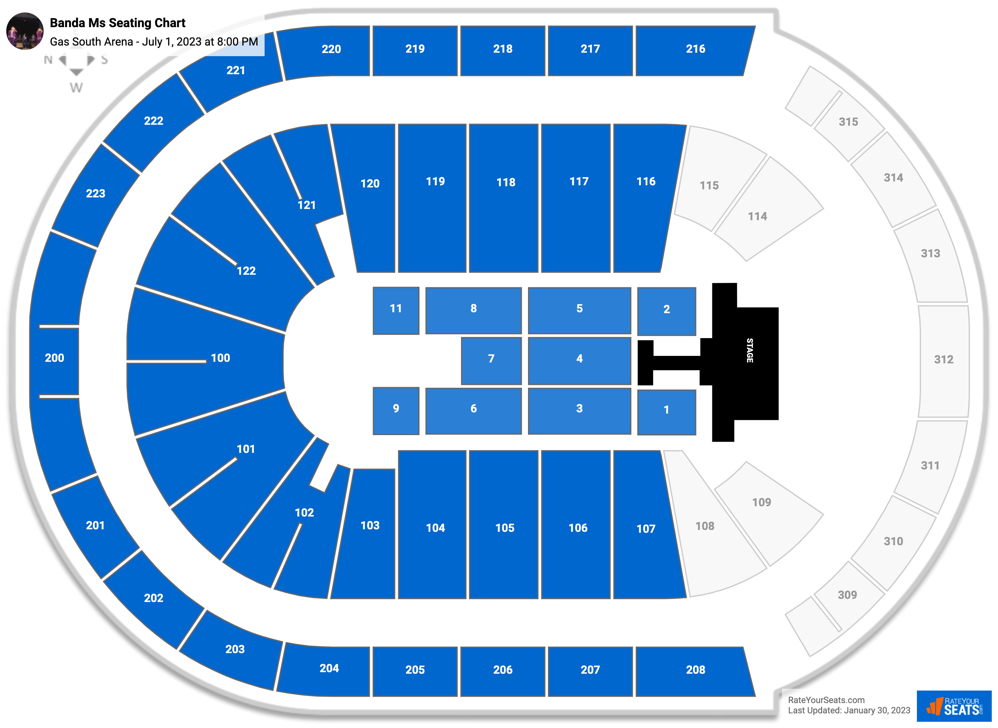 Gas South Arena Seating Chart