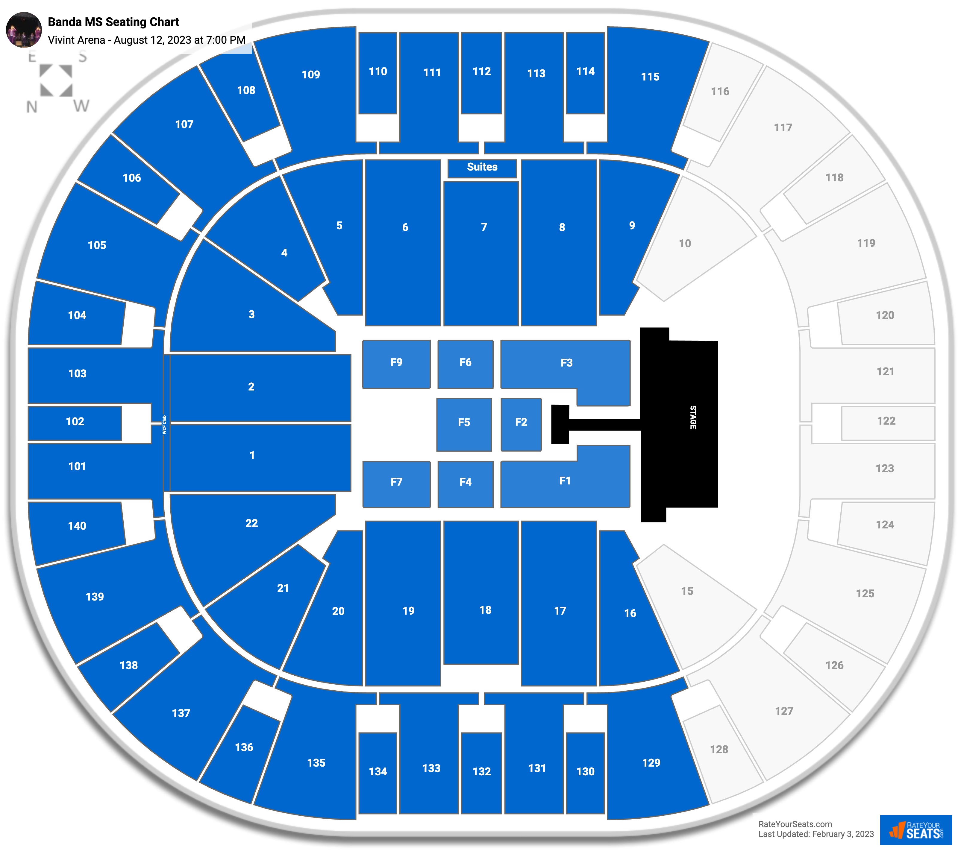 Banda Ms y Eden Munoz seating chart Vivint Arena