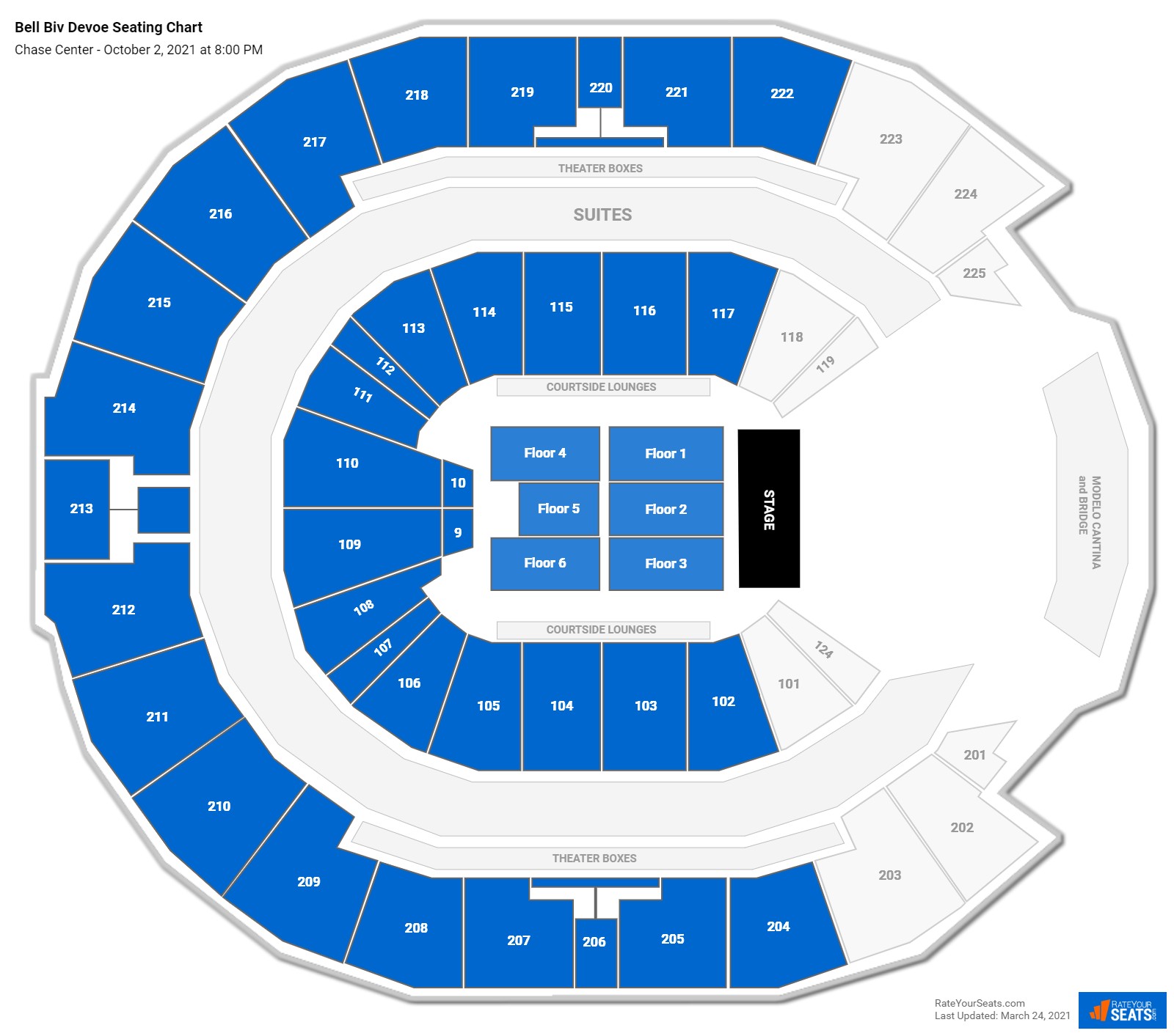 Bell Biv Devoe seating chart Chase Center
