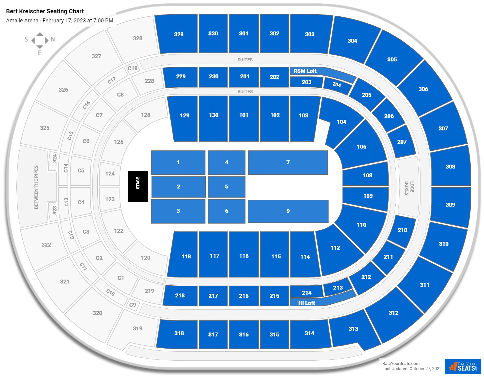 Bert Kreischer seating chart Amalie Arena