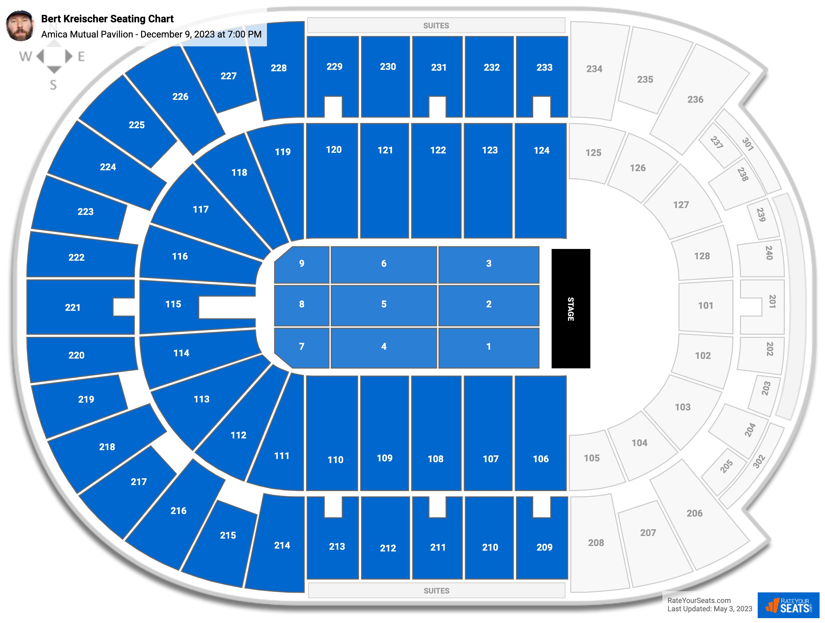 Bert Kreischer seating chart Amica Mutual Pavilion