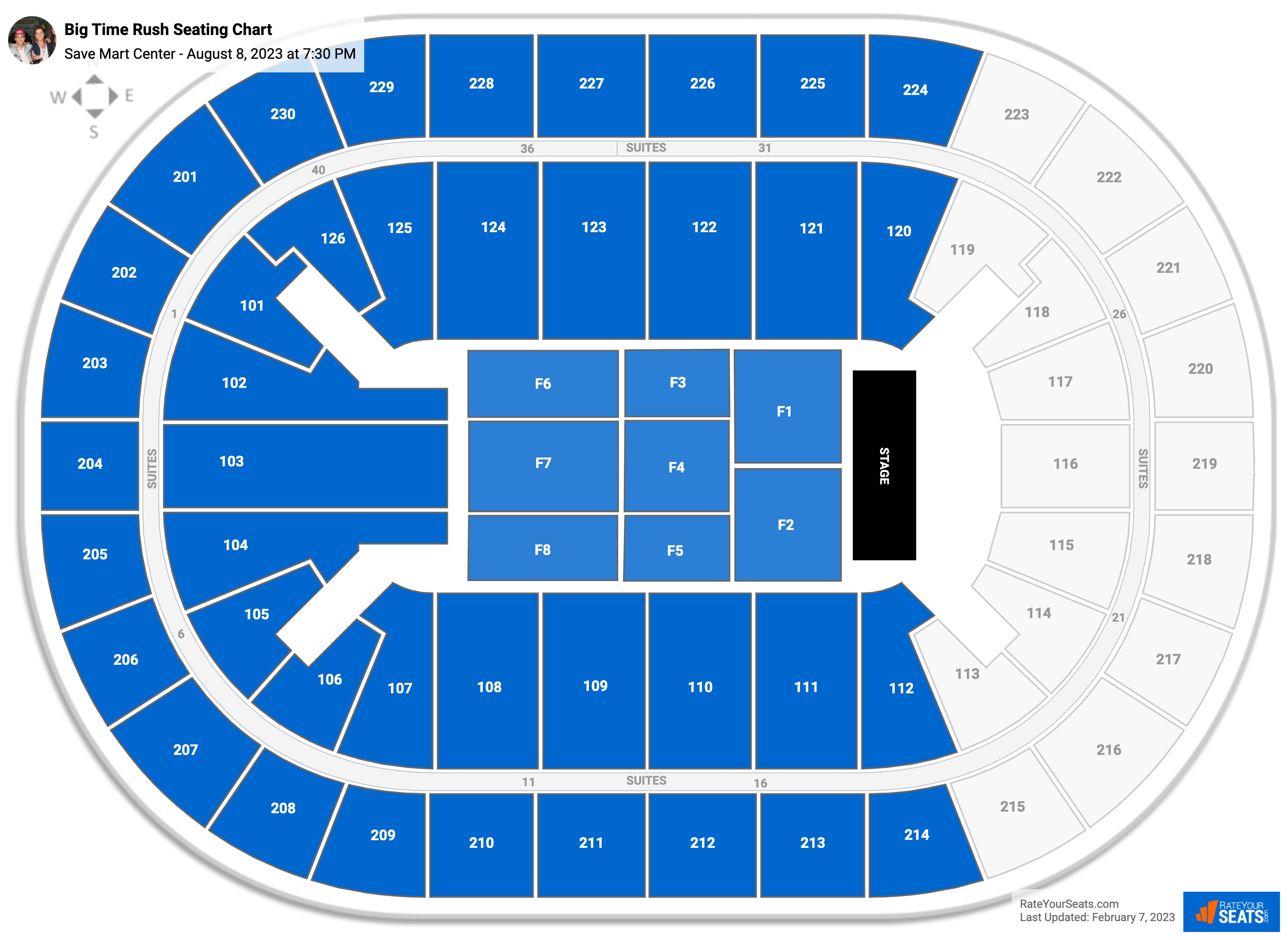 Infinite Energy Seating Chart With Seat Numbers