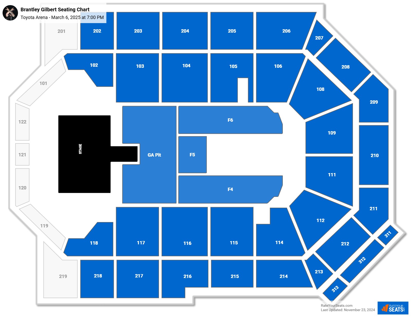Toyota Arena Seating Chart - RateYourSeats.com