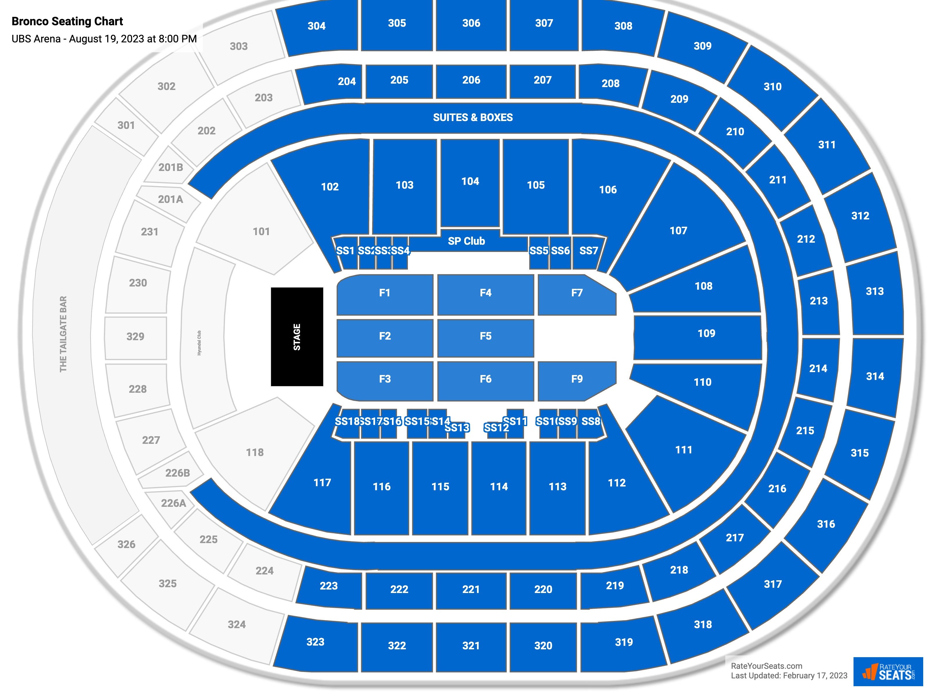 UBS Arena Concert Seating Chart