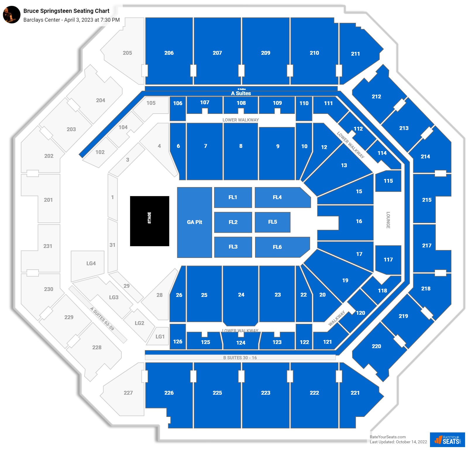 Barclays Center Concert Seating Chart