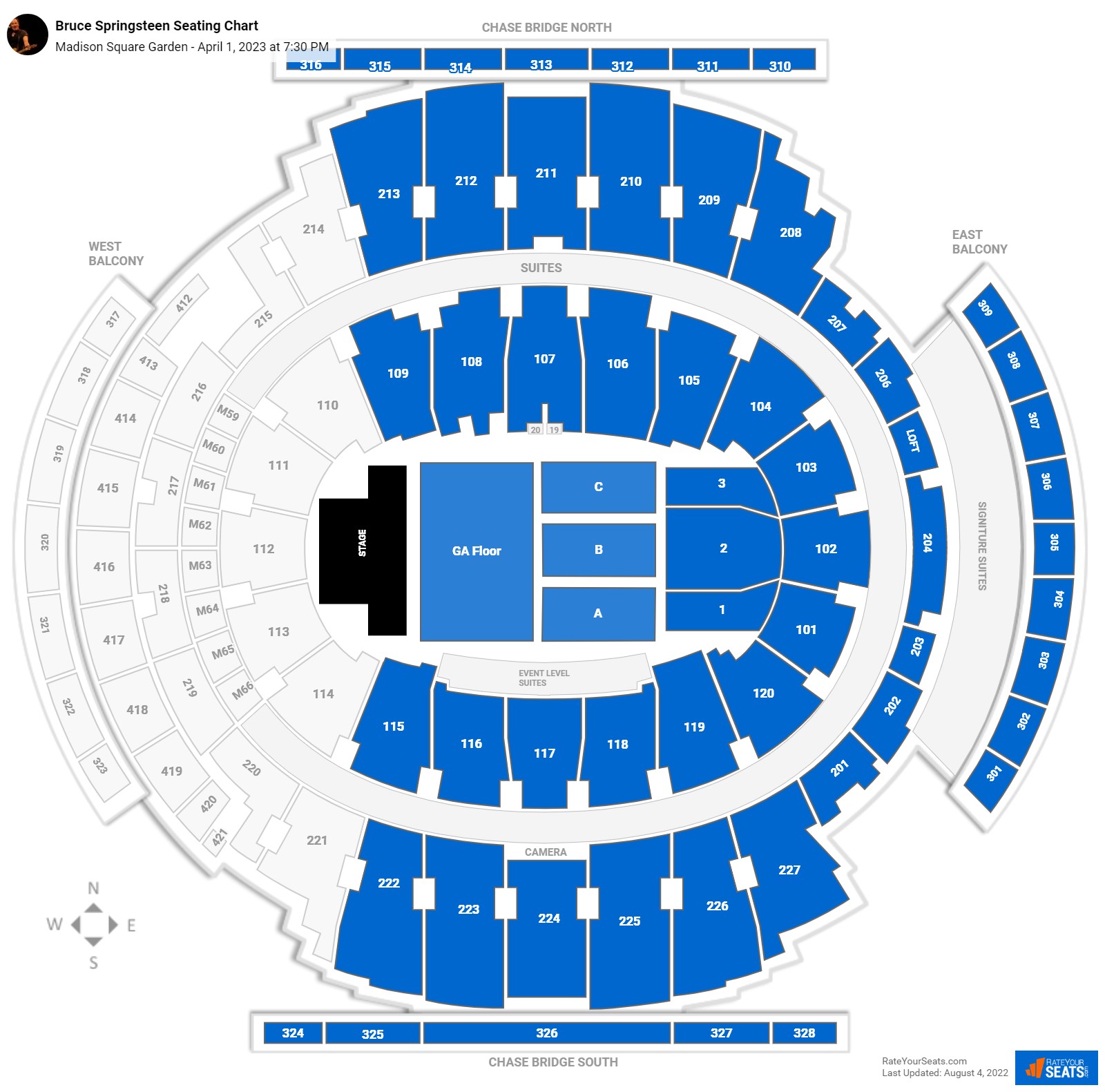 Madison Square Garden Concert Seating Chart 2017 Fasci Garden