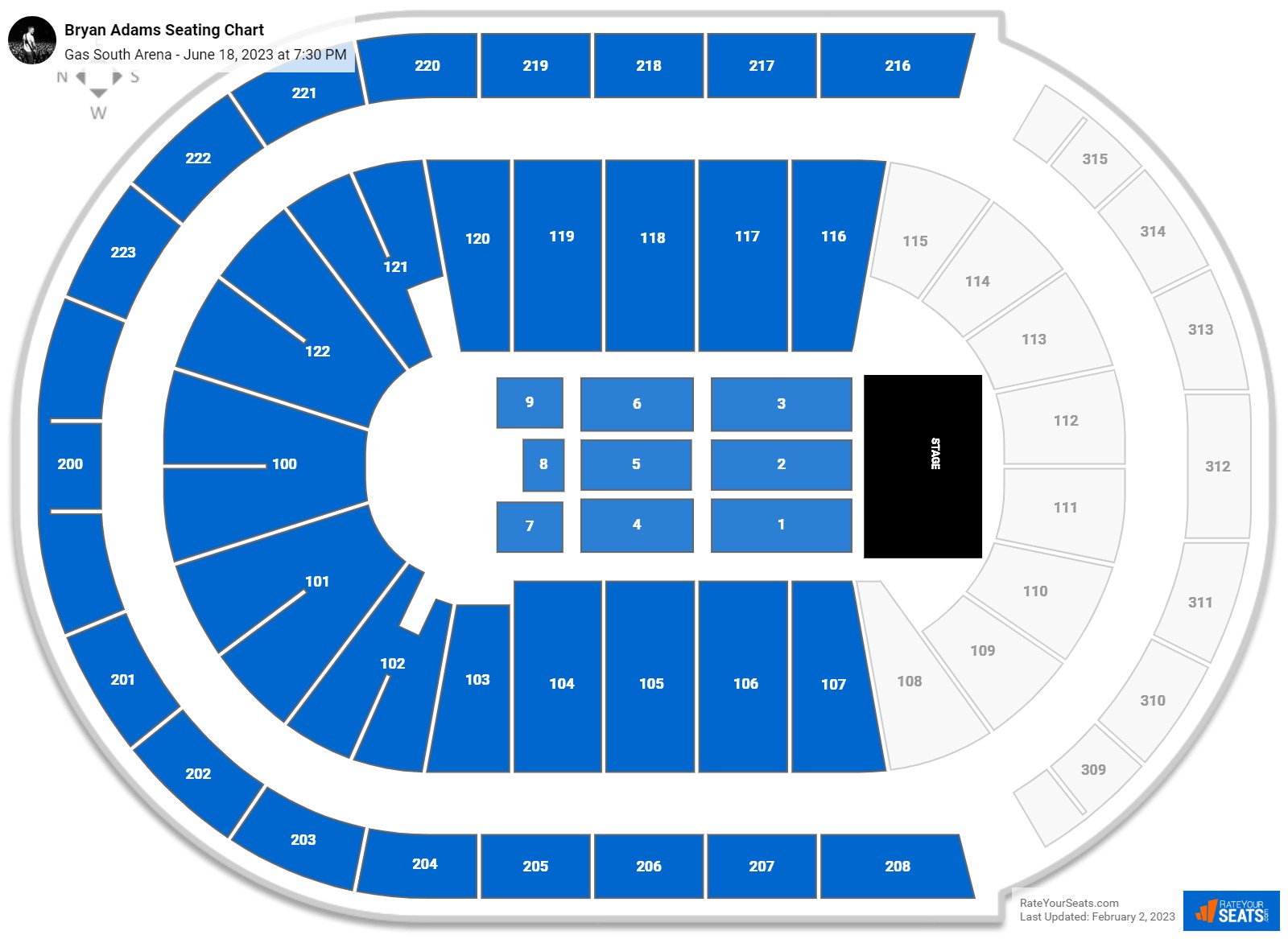 Gas South Arena Seating Chart