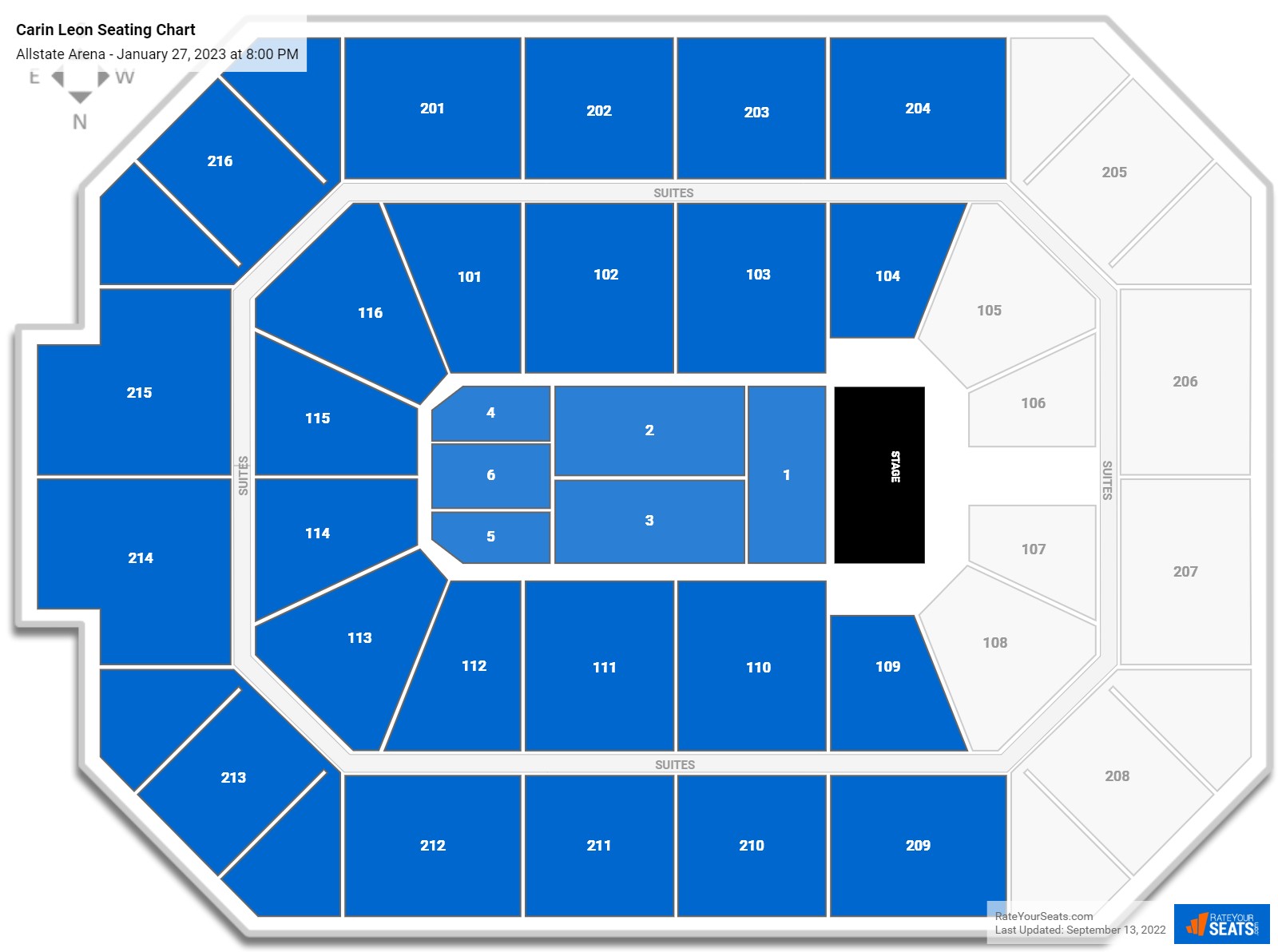 Allstate Arena Concert Seating Chart