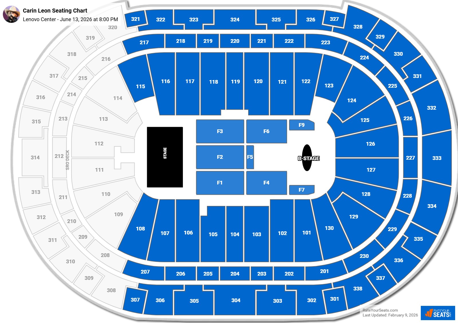 Carin Leon seating chart Lenovo Center
