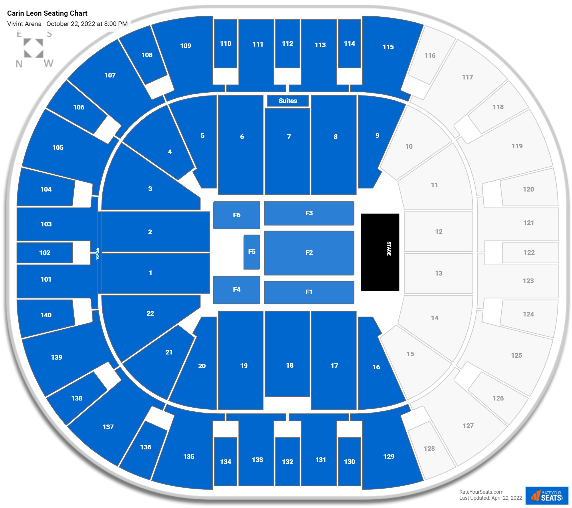 Carin Leon seating chart Vivint Arena