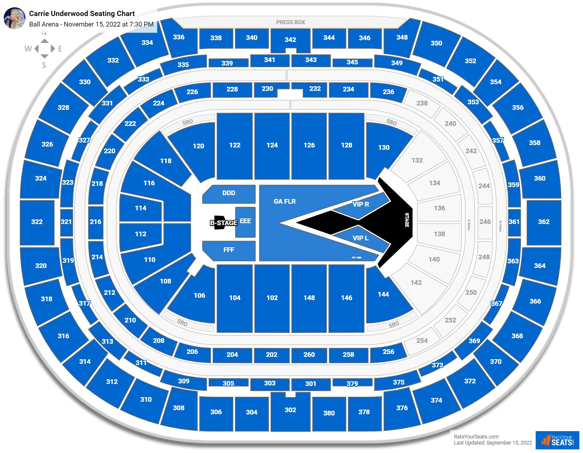 Ball Arena Concert Seating Chart