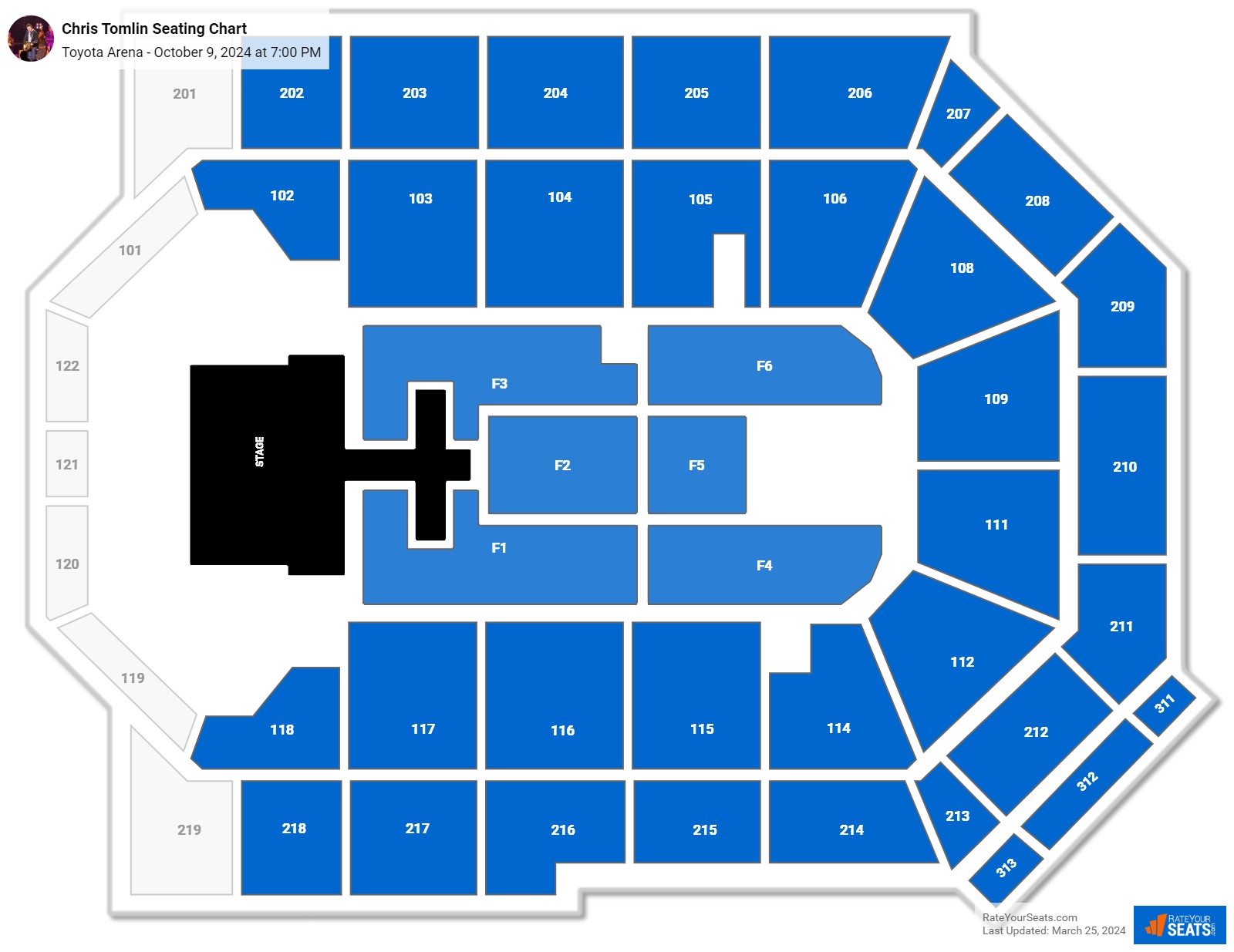 Toyota Arena Seating Chart - RateYourSeats.com