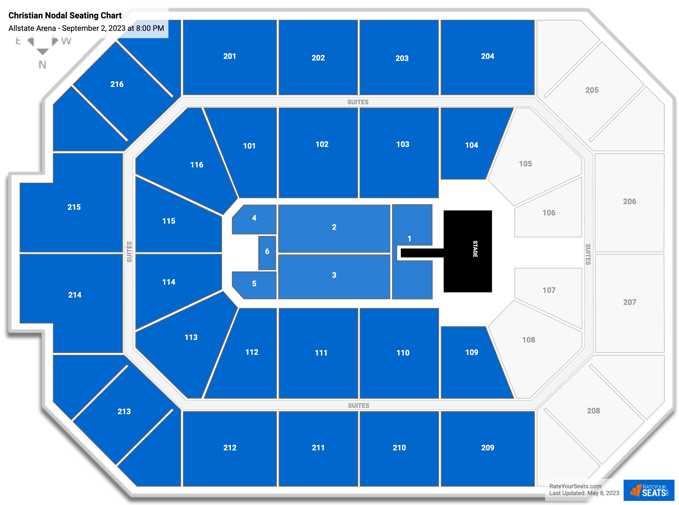 Allstate Arena Concert Seating Chart
