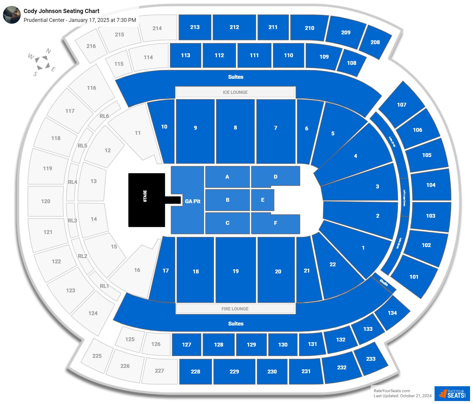 Prudential Center Concert Seating Chart