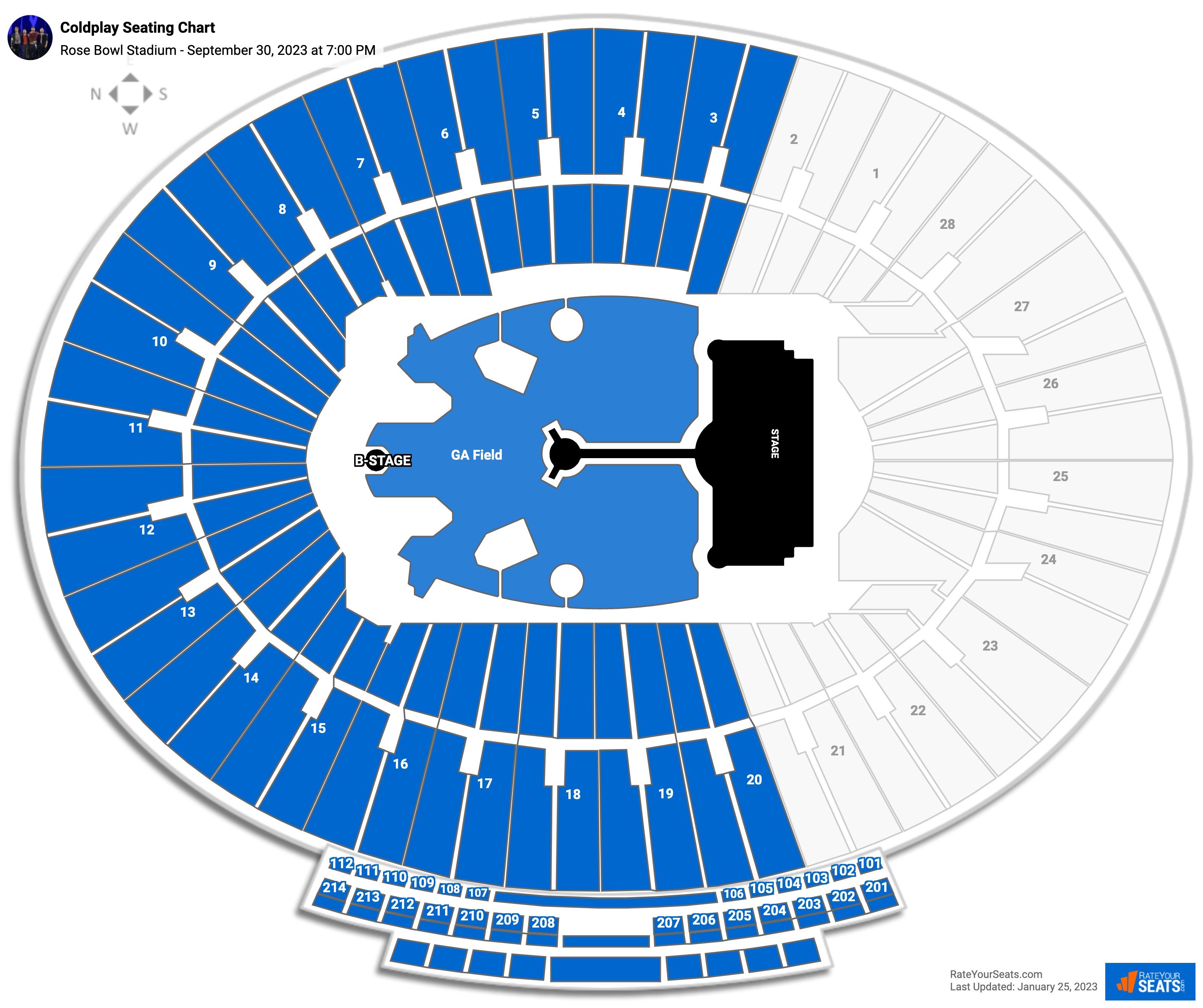 Gillette Stadium Concert Seating Chart Coldplay Matttroy