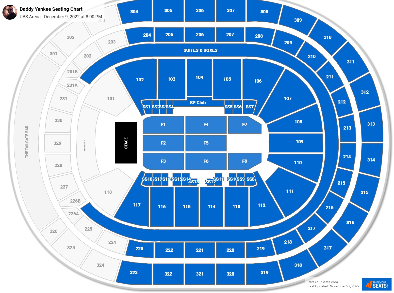 UBS Arena Concert Seating Chart