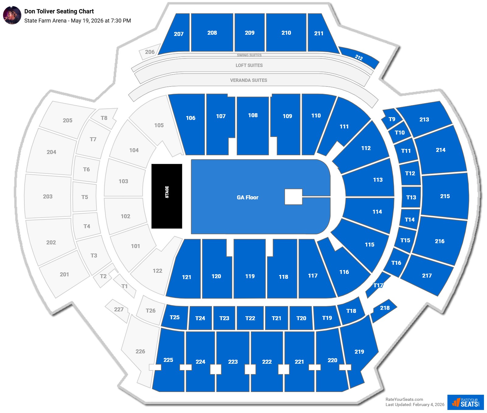 Don Toliver seating chart State Farm Arena