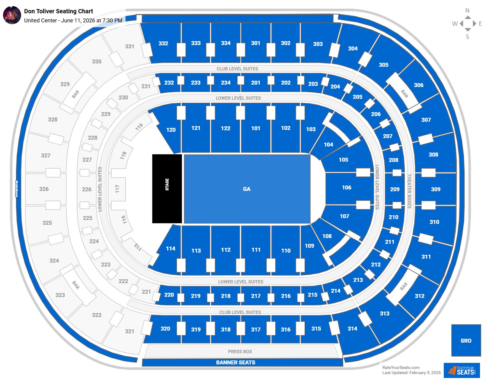 Don Toliver seating chart United Center