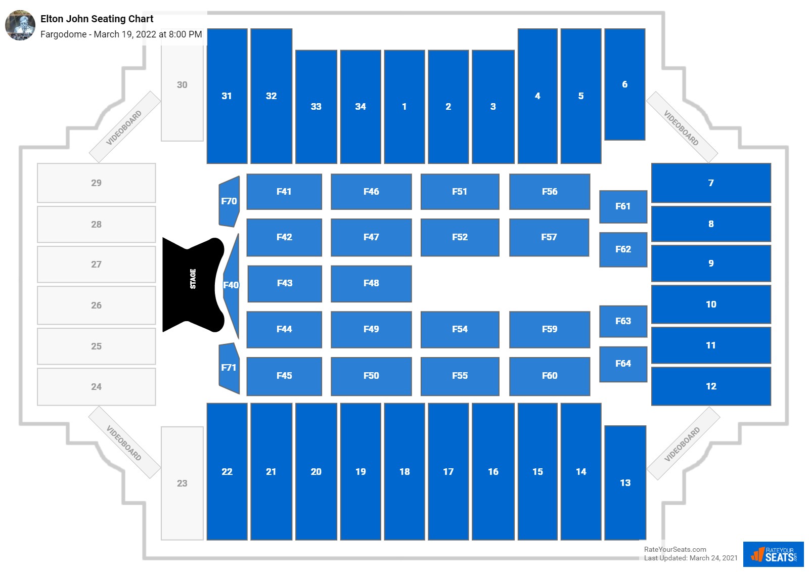 Fargodome Bison Seating Chart