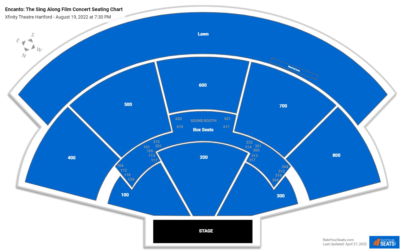 Encanto: The Sing Along Film Concert seating chart Xfinity Theatre Hartford