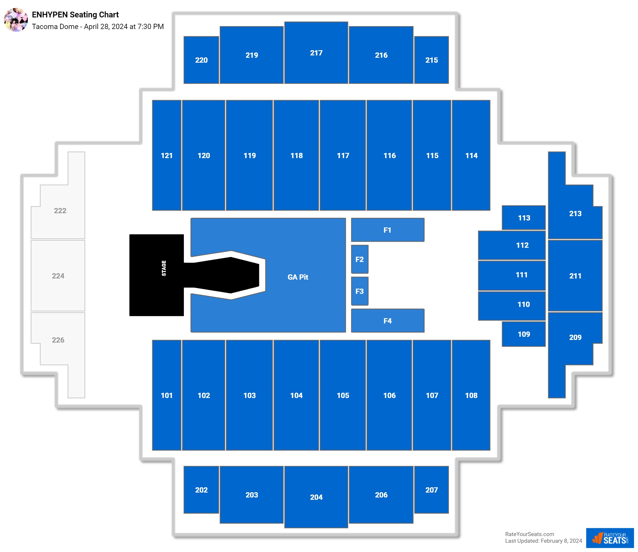 Dome Seating Chart