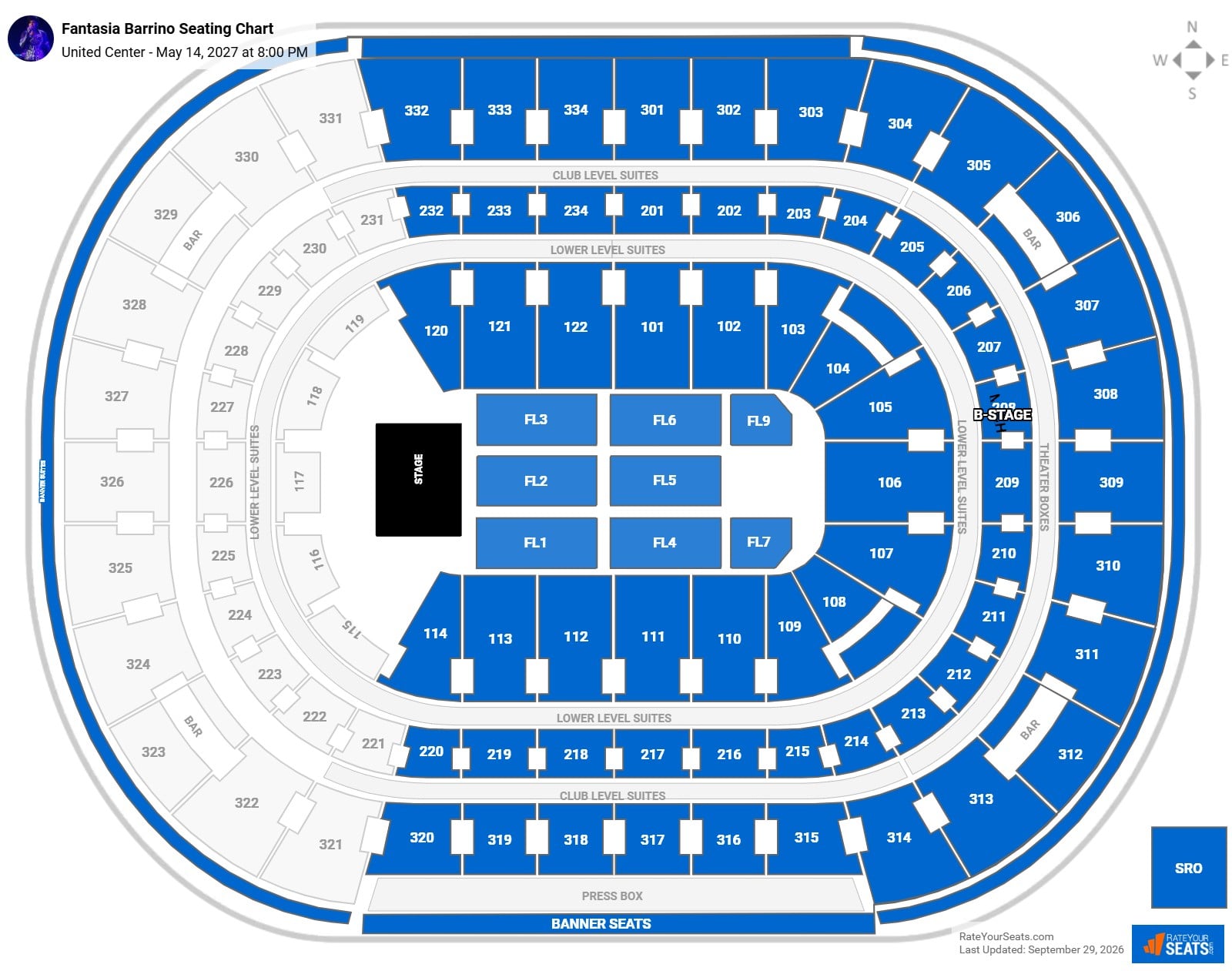 Fantasia Barrino Seating Chart at United Center