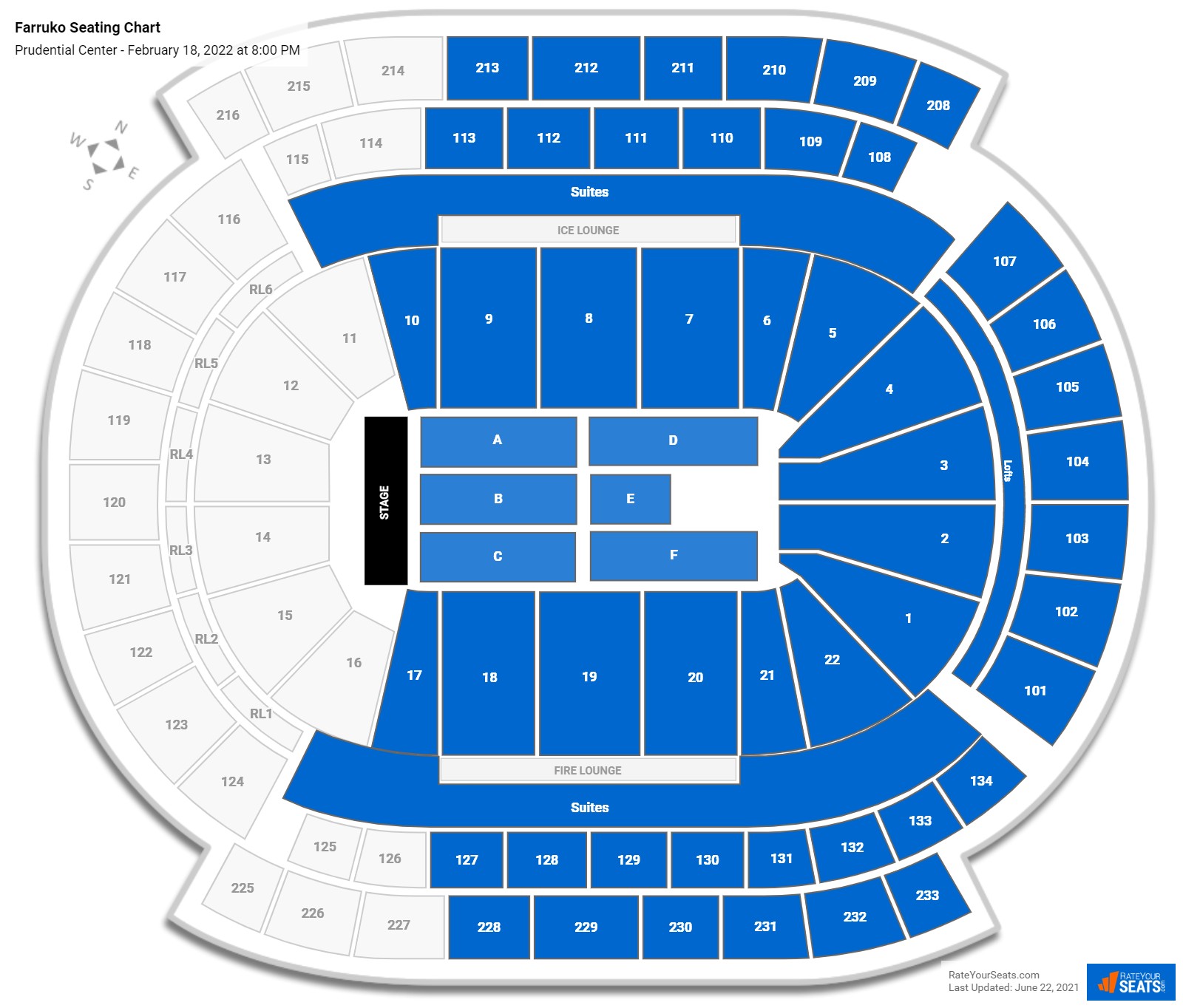 Farruko seating chart Prudential Center