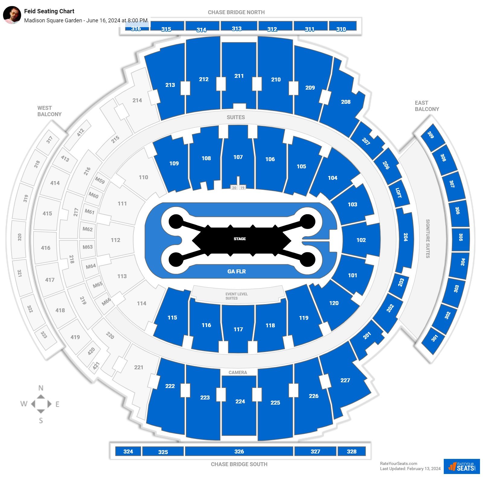 Madison Square Garden Concert Seating
