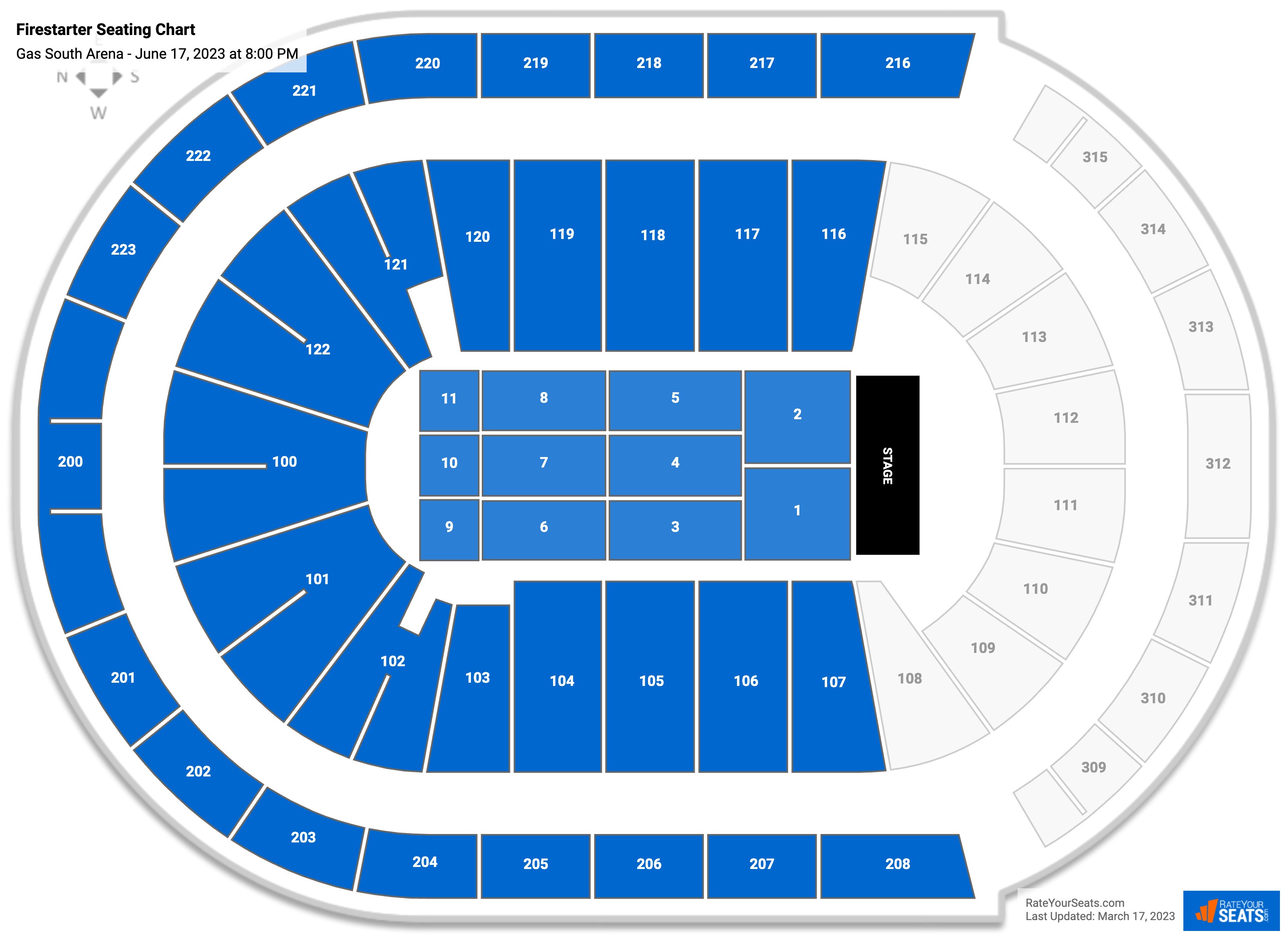 Gas South Arena Seating Chart - RateYourSeats.com