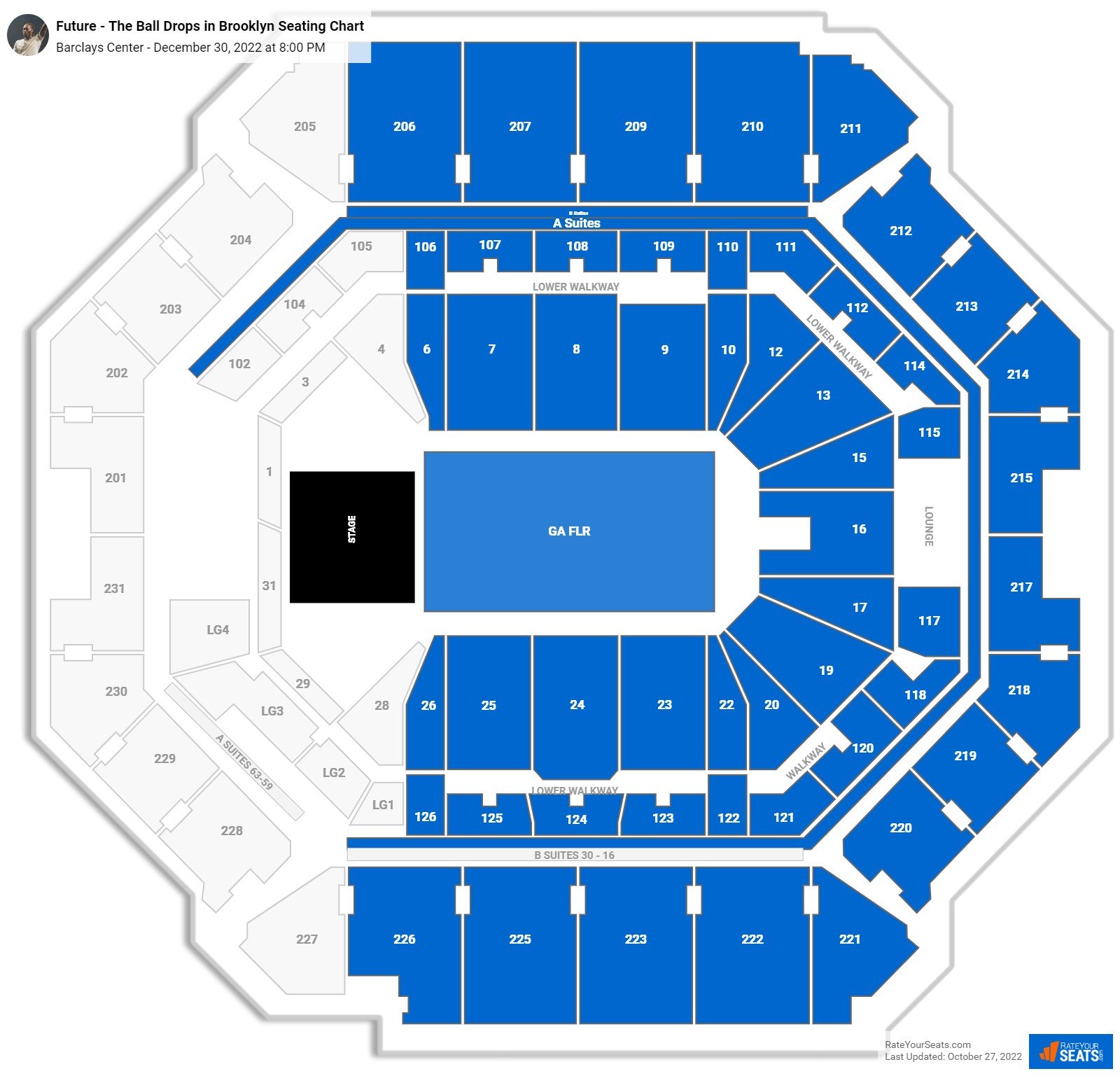 Barclays Center Concert Seating Chart
