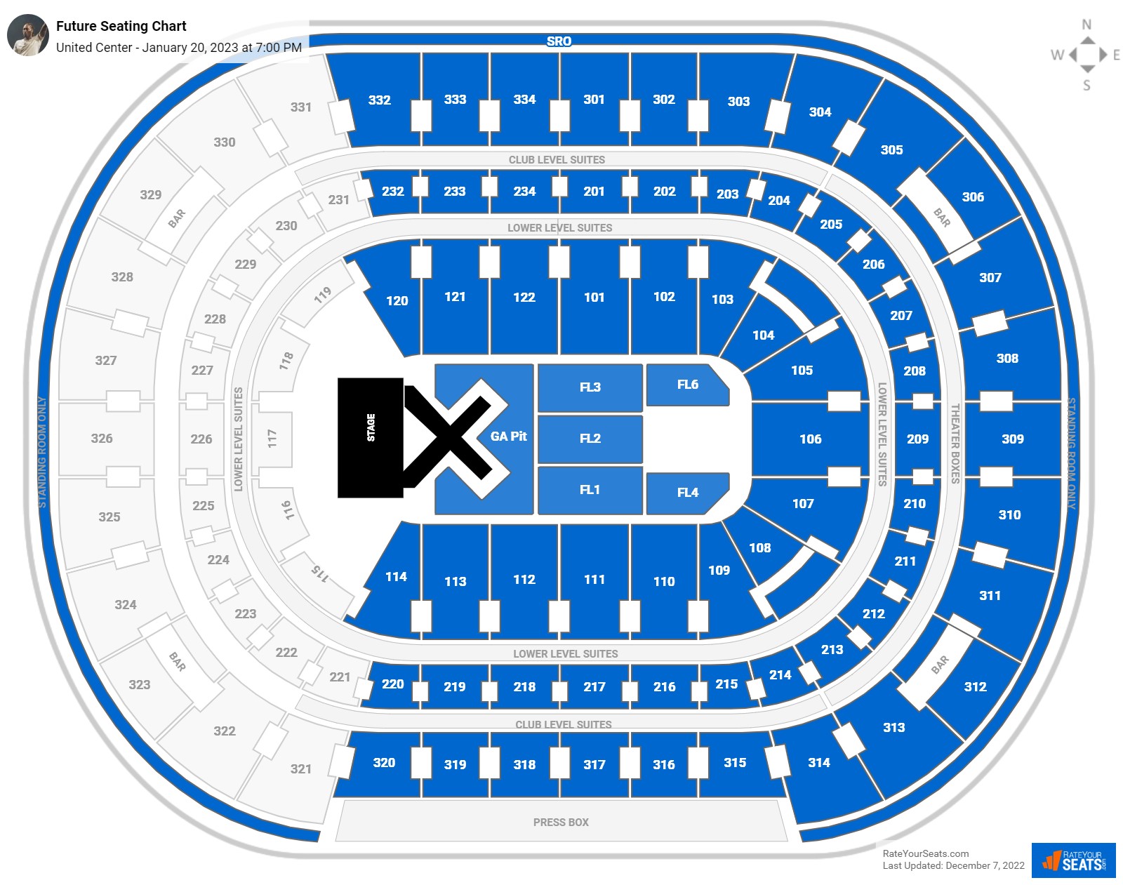 Future seating chart United Center