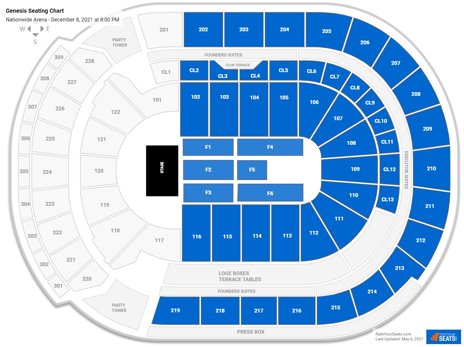 Nationwide Arena Seating Chart View