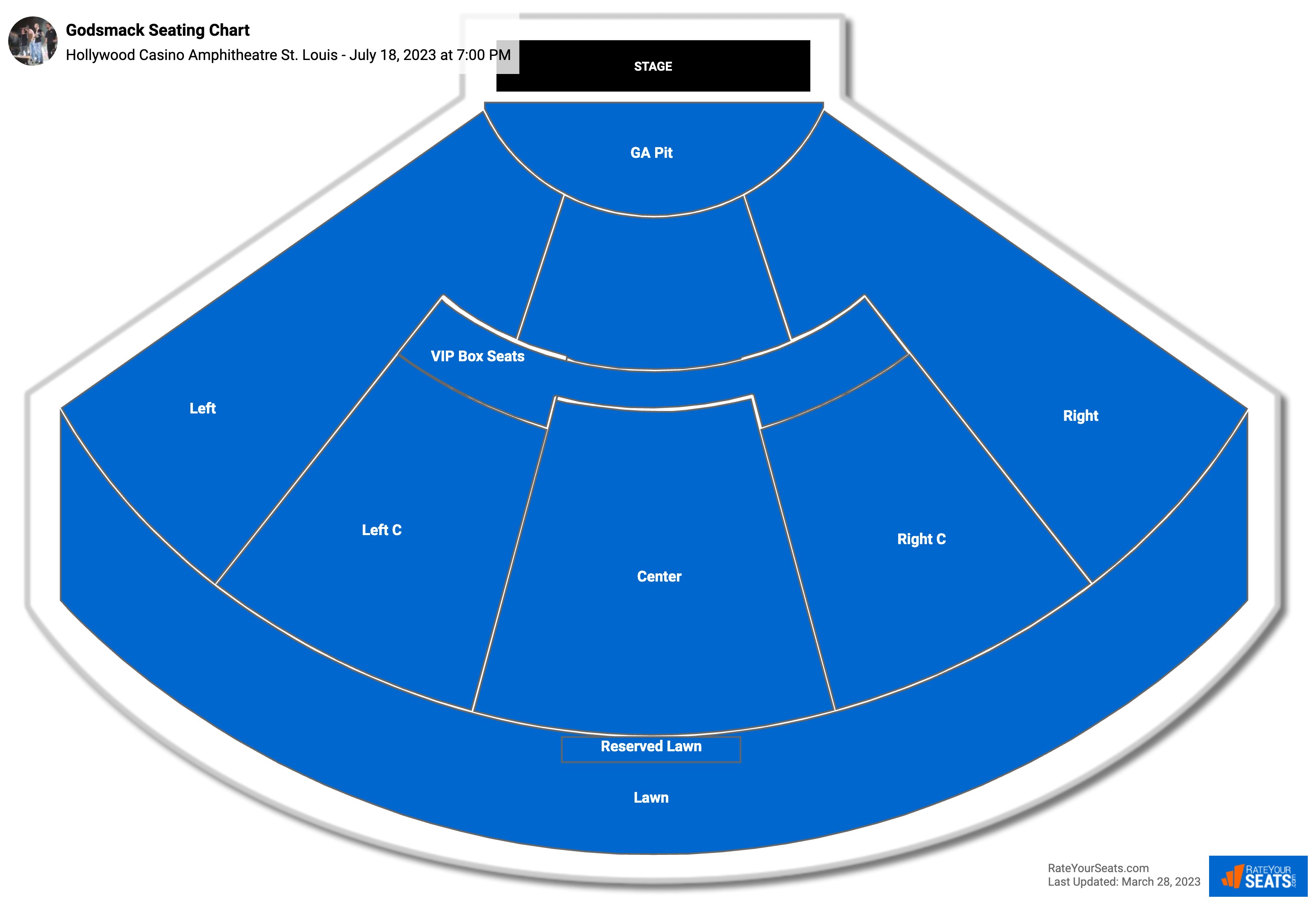 Godsmack seating chart Hollywood Casino Amphitheatre St. Louis