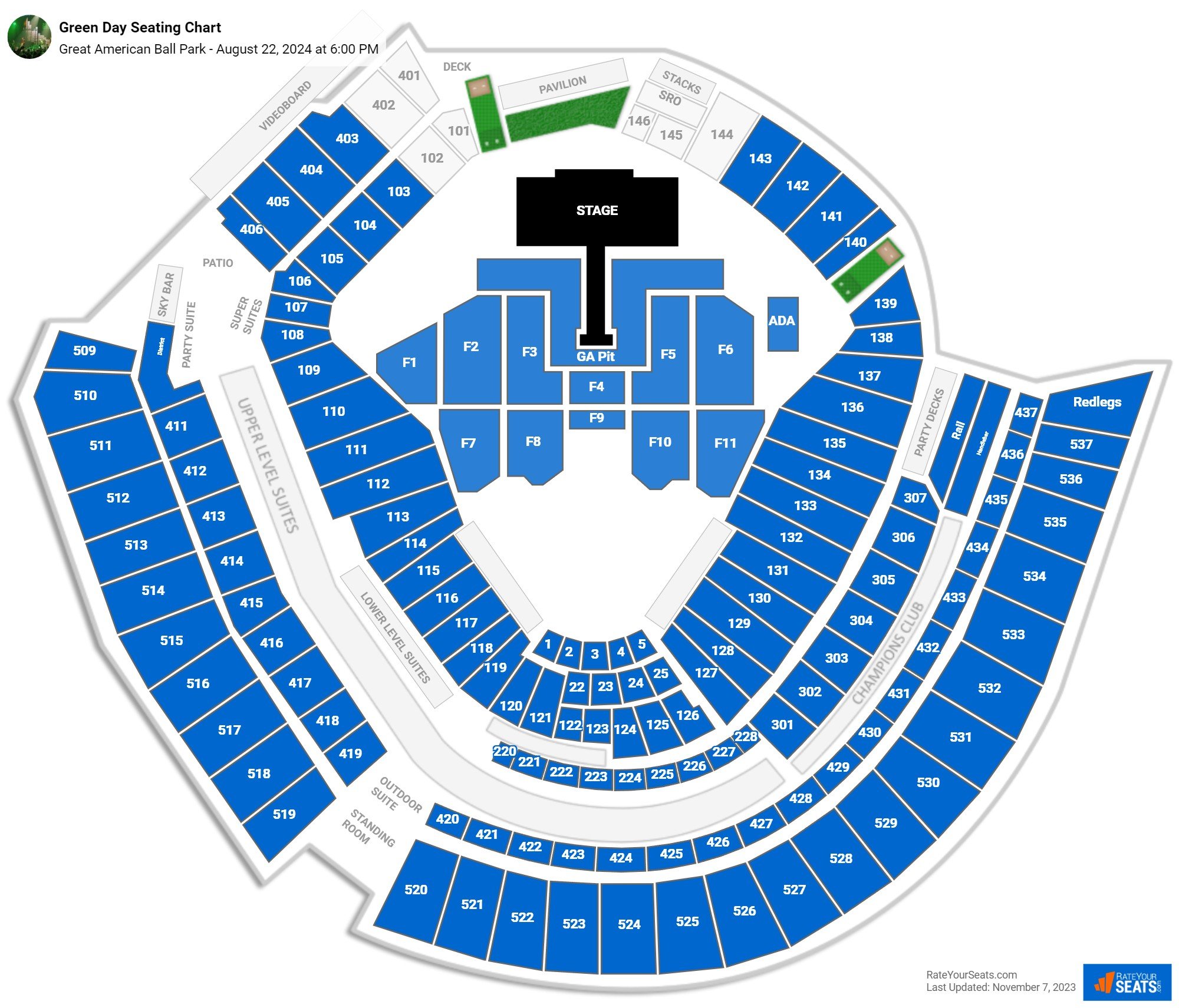 Concert Seating Chart
