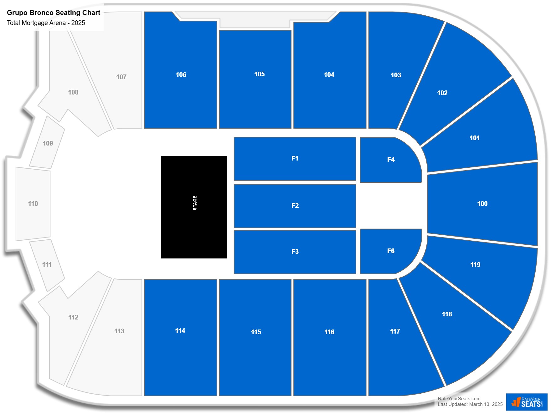 Grupo Bronco seating chart Total Mortgage Arena