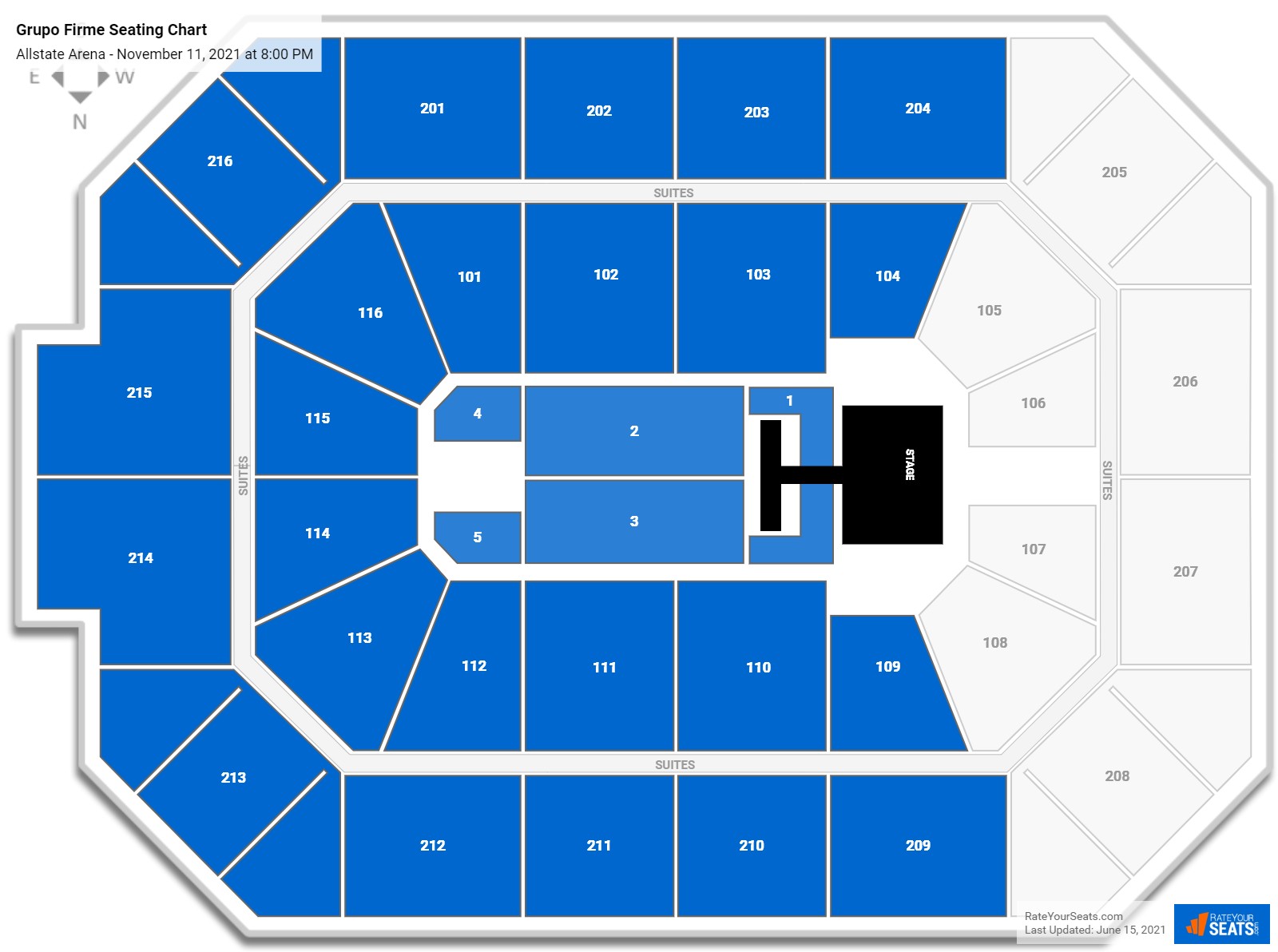 Grupo Firme seating chart Allstate Arena